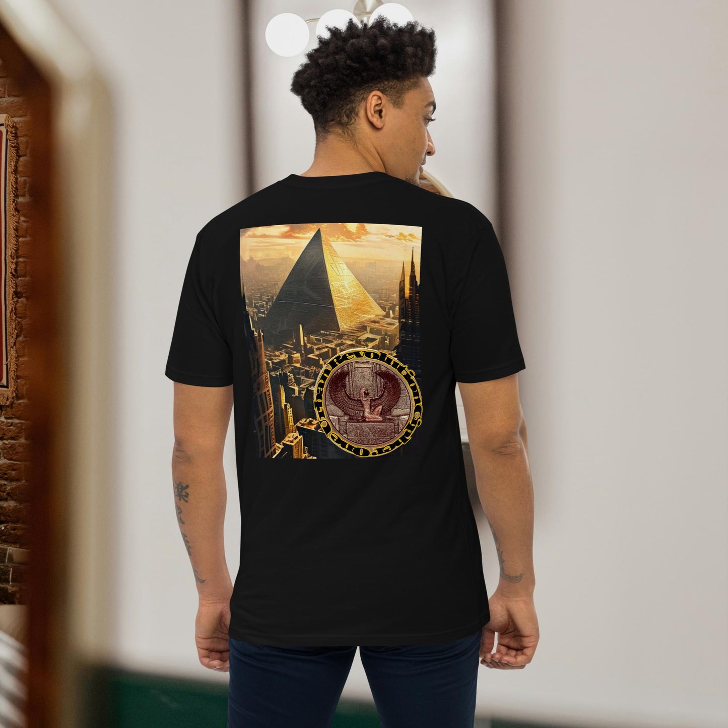 "ANCIENT FUTURE" Men’s Premium Heavyweight Tee