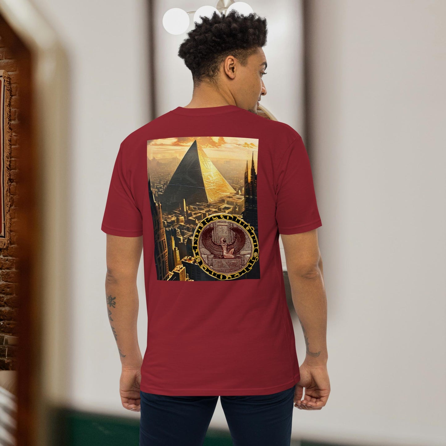 "ANCIENT FUTURE" Men’s Premium Heavyweight Tee