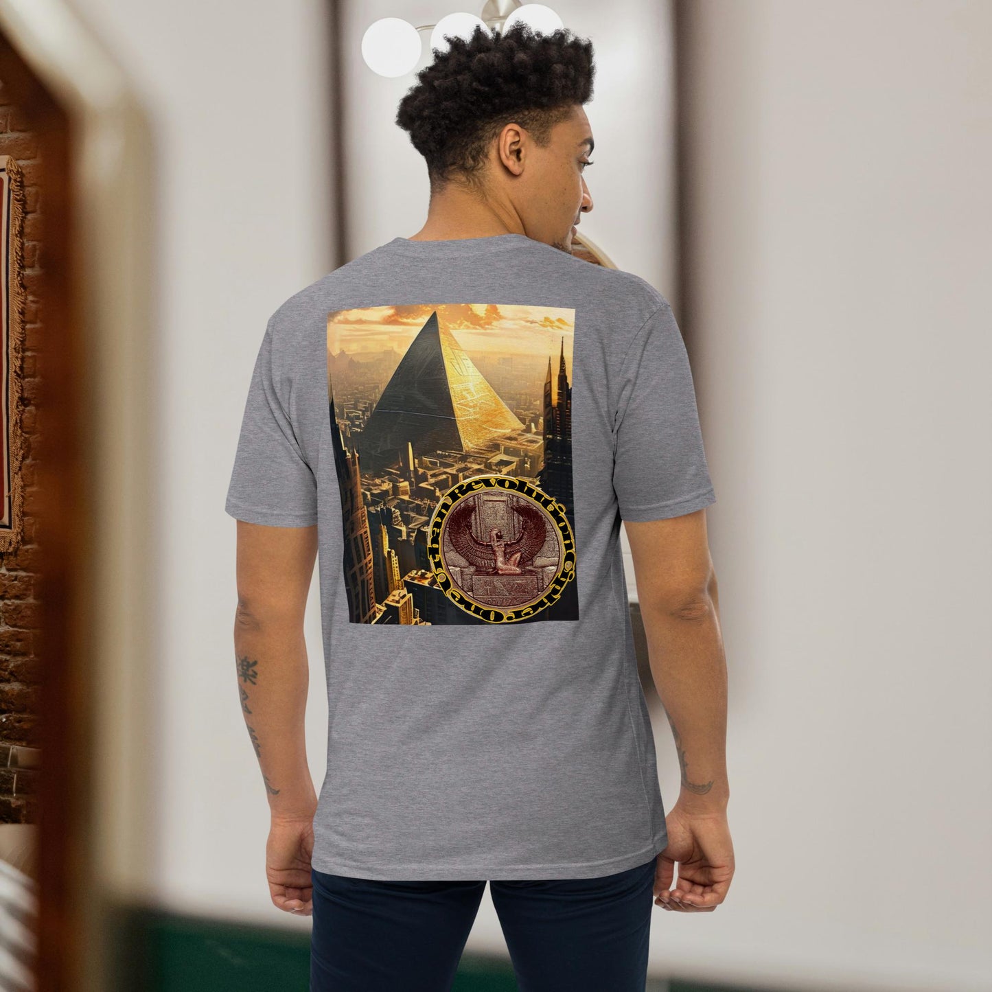 "ANCIENT FUTURE" Men’s Premium Heavyweight Tee