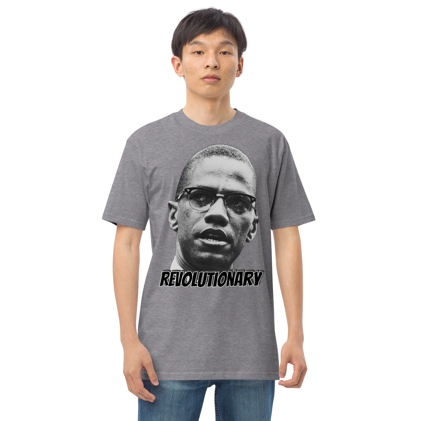 "MALCOLM X" Men’s Premium Heavyweight Tee