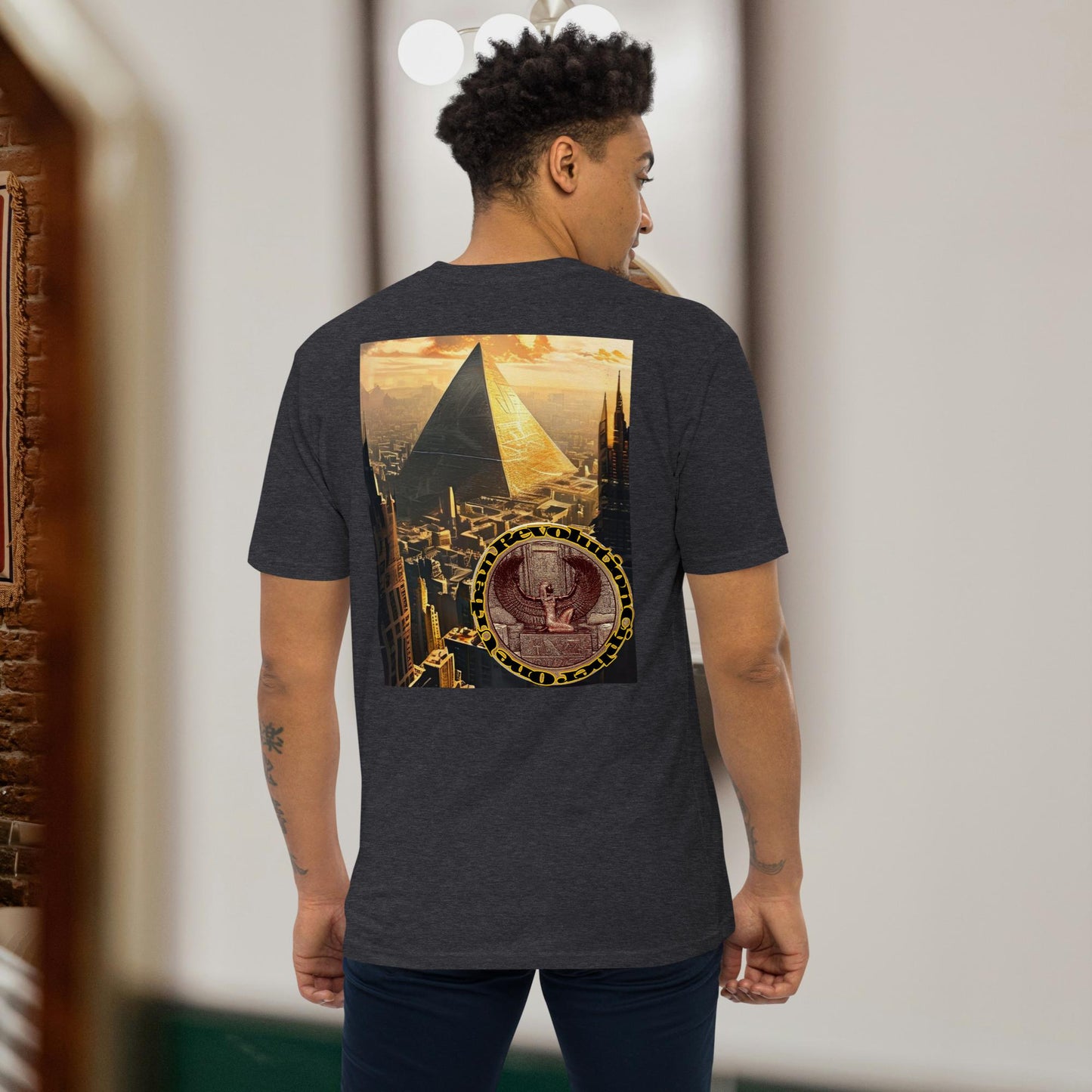 "ANCIENT FUTURE" Men’s Premium Heavyweight Tee