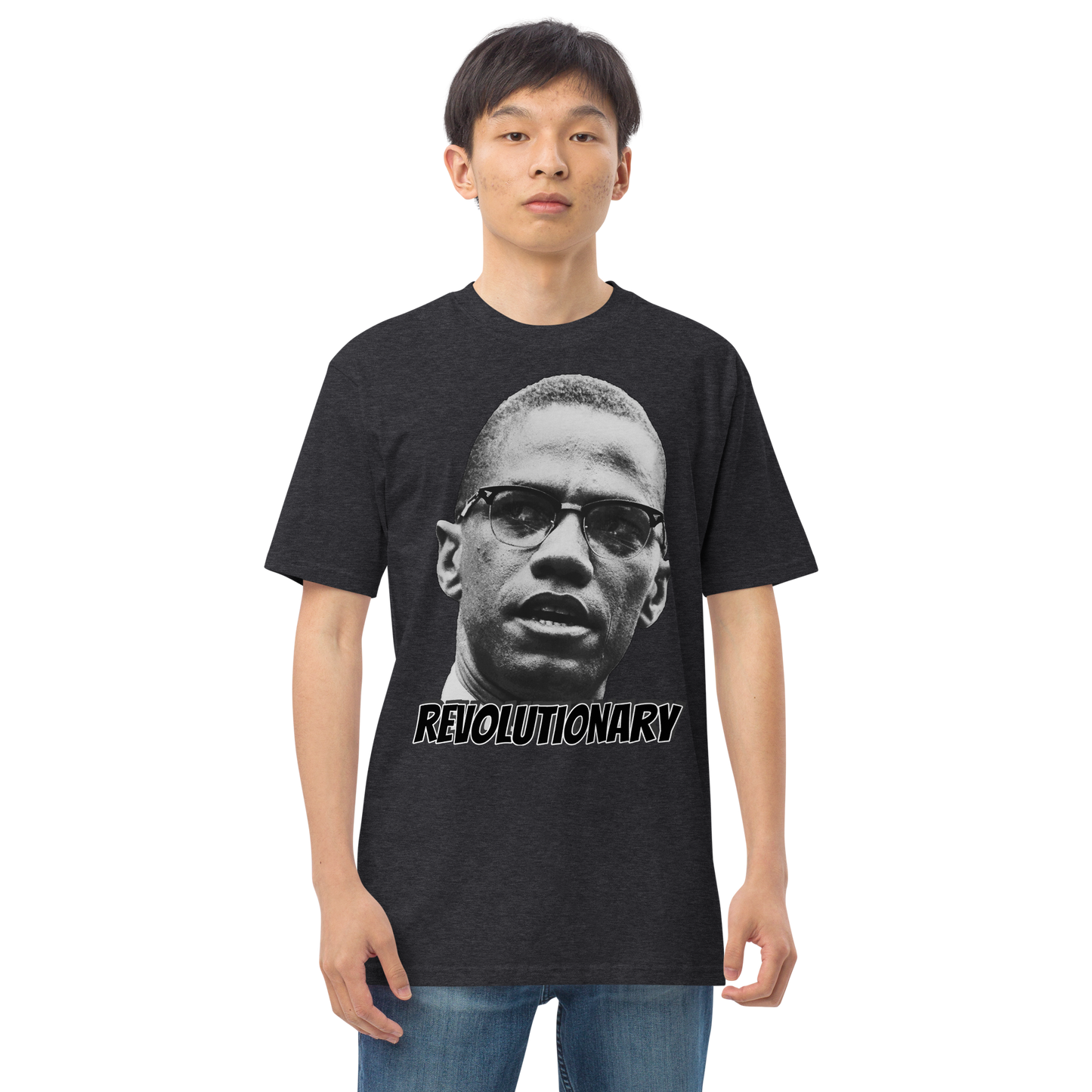 "MALCOLM X" Men’s Premium Heavyweight Tee