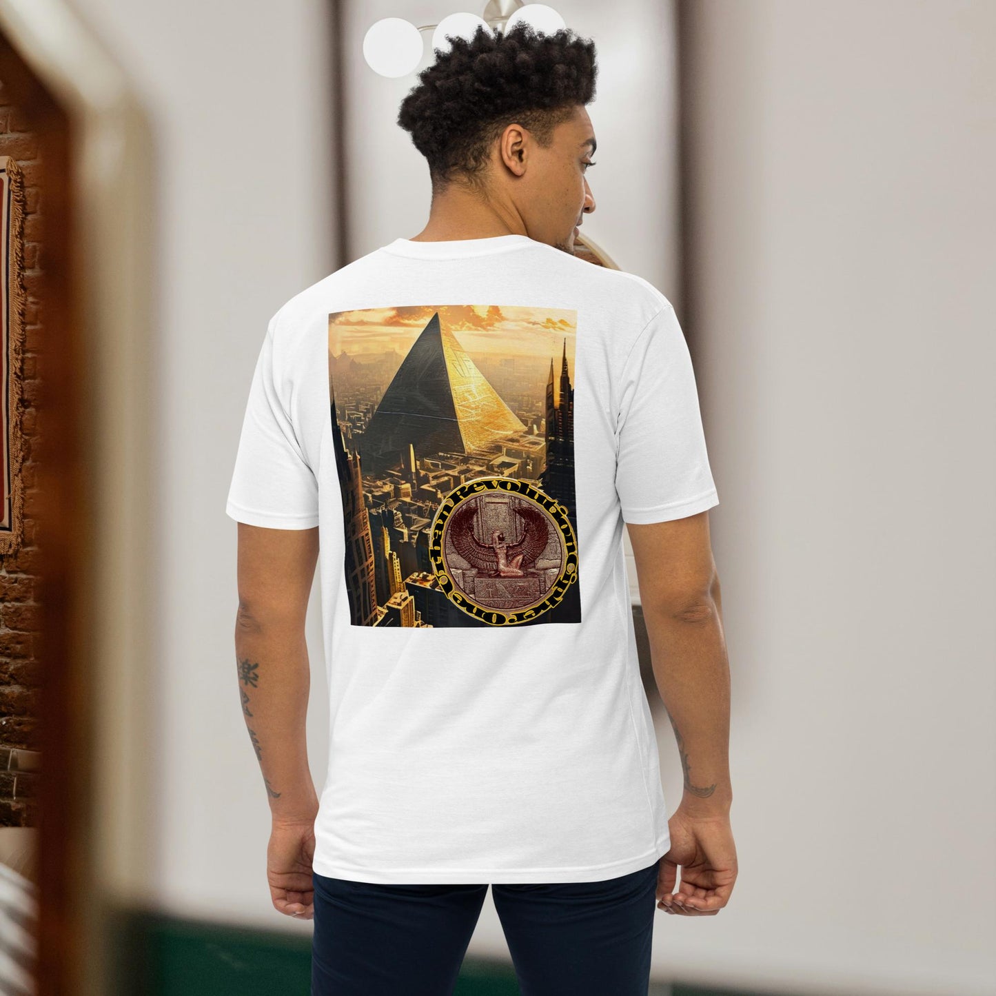 "ANCIENT FUTURE" Men’s Premium Heavyweight Tee