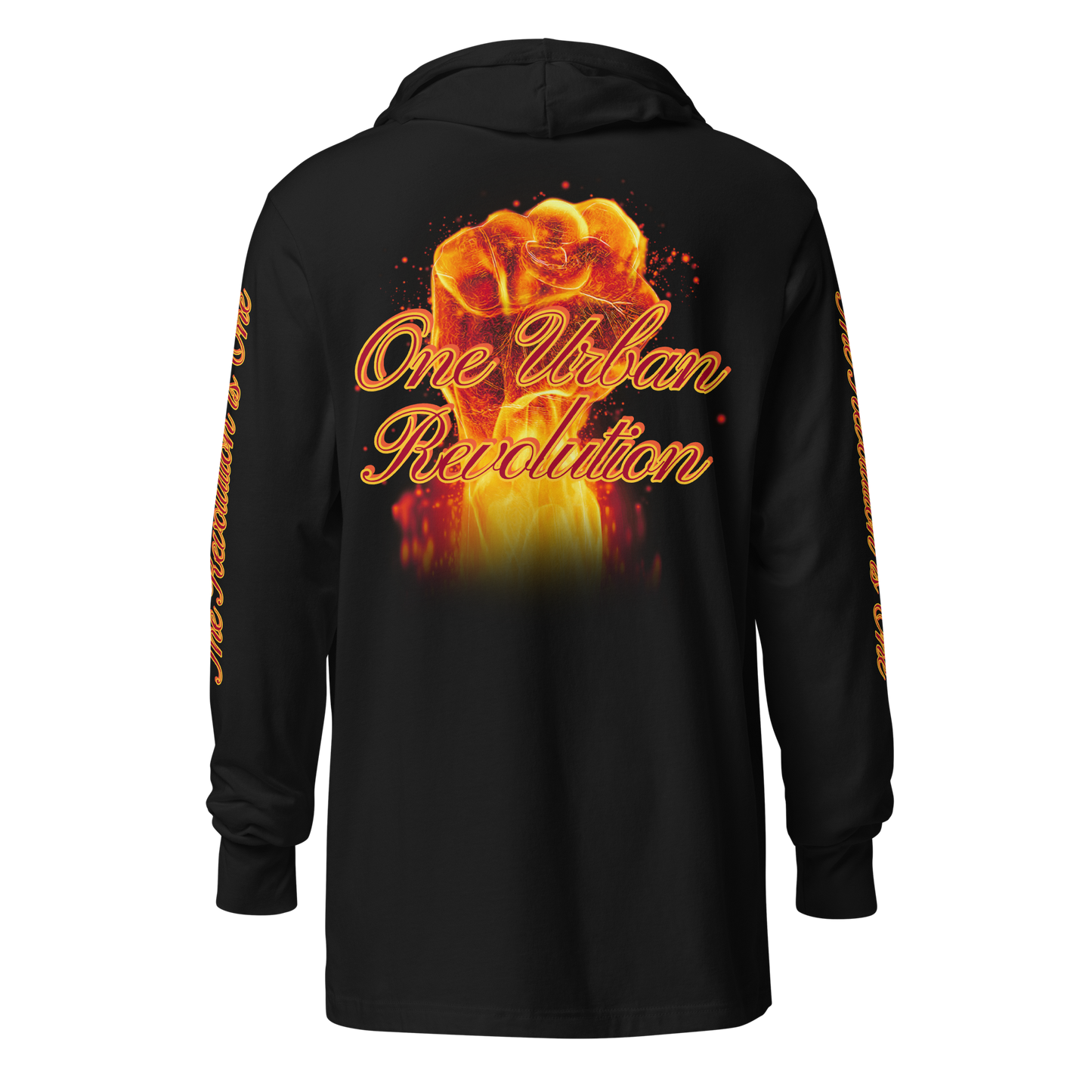 "CORE FIRE" Unisex Hooded Long-sleeve Tee