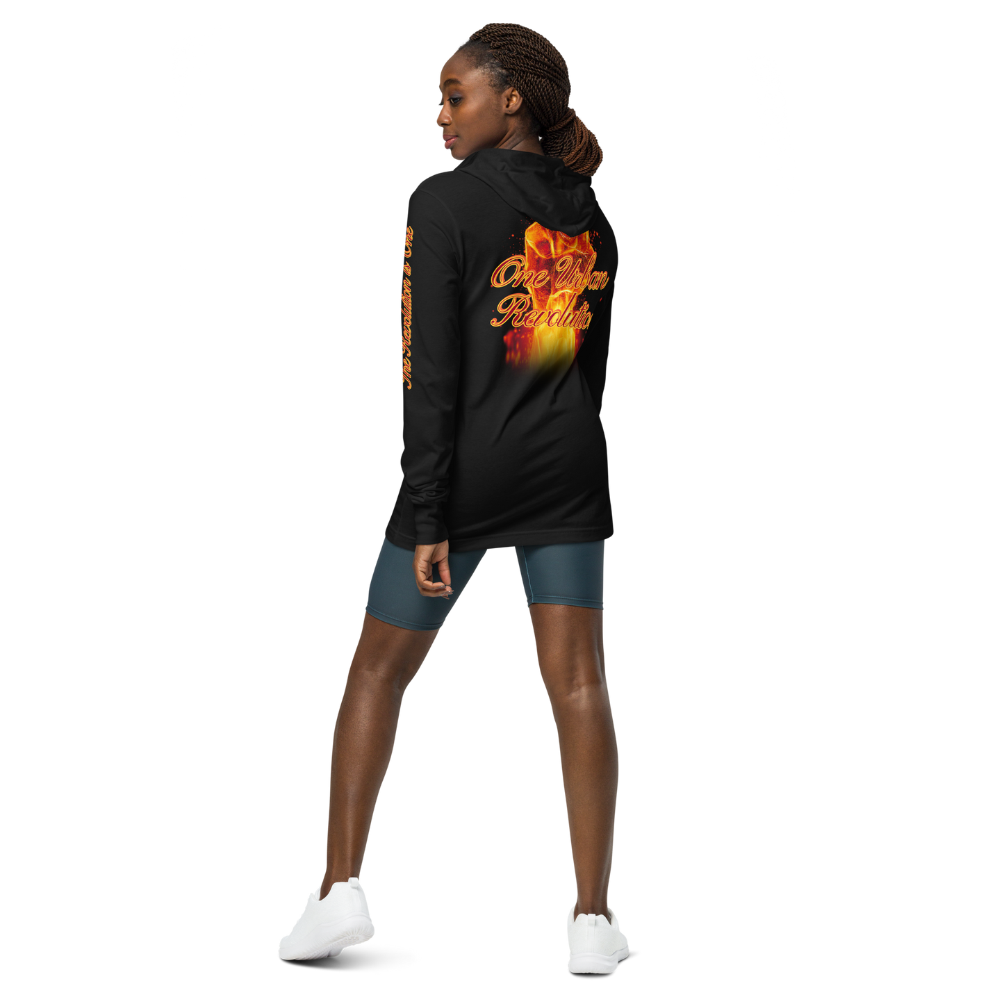 "CORE FIRE" Unisex Hooded Long-sleeve Tee