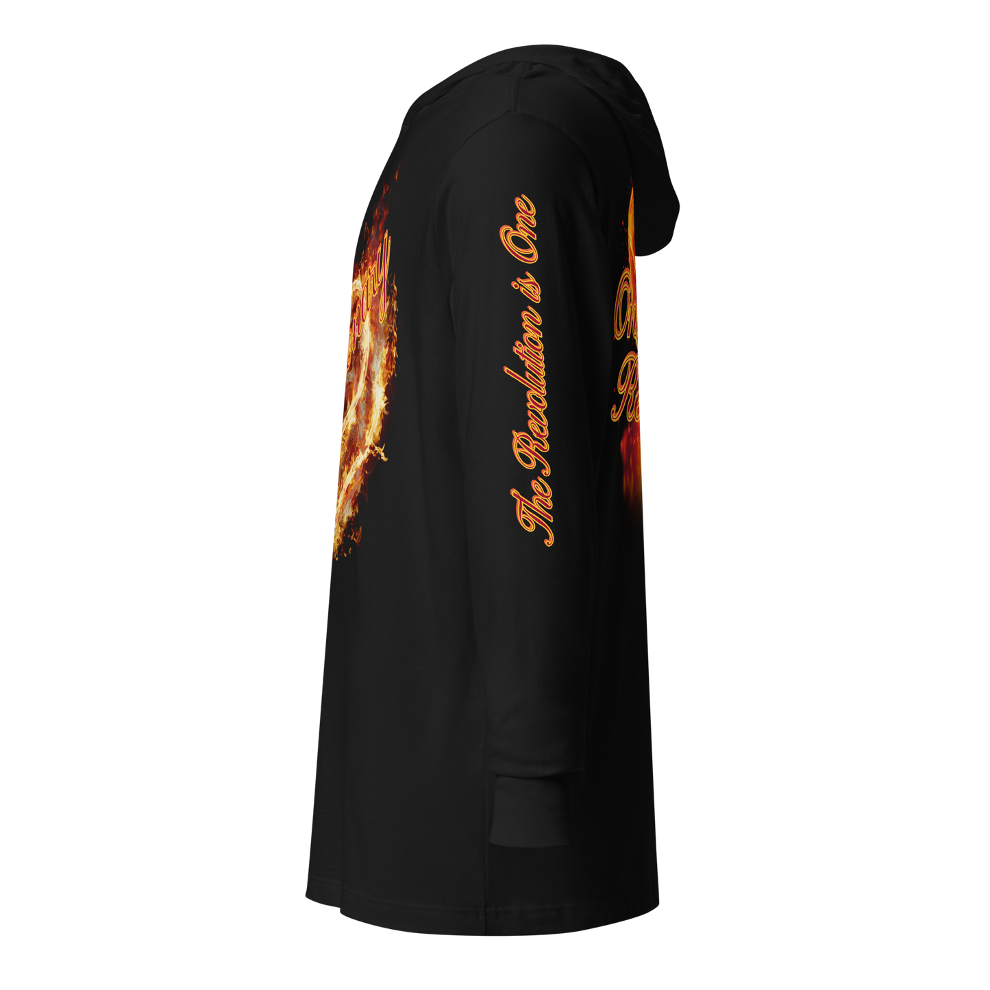 "CORE FIRE" Unisex Hooded Long-sleeve Tee