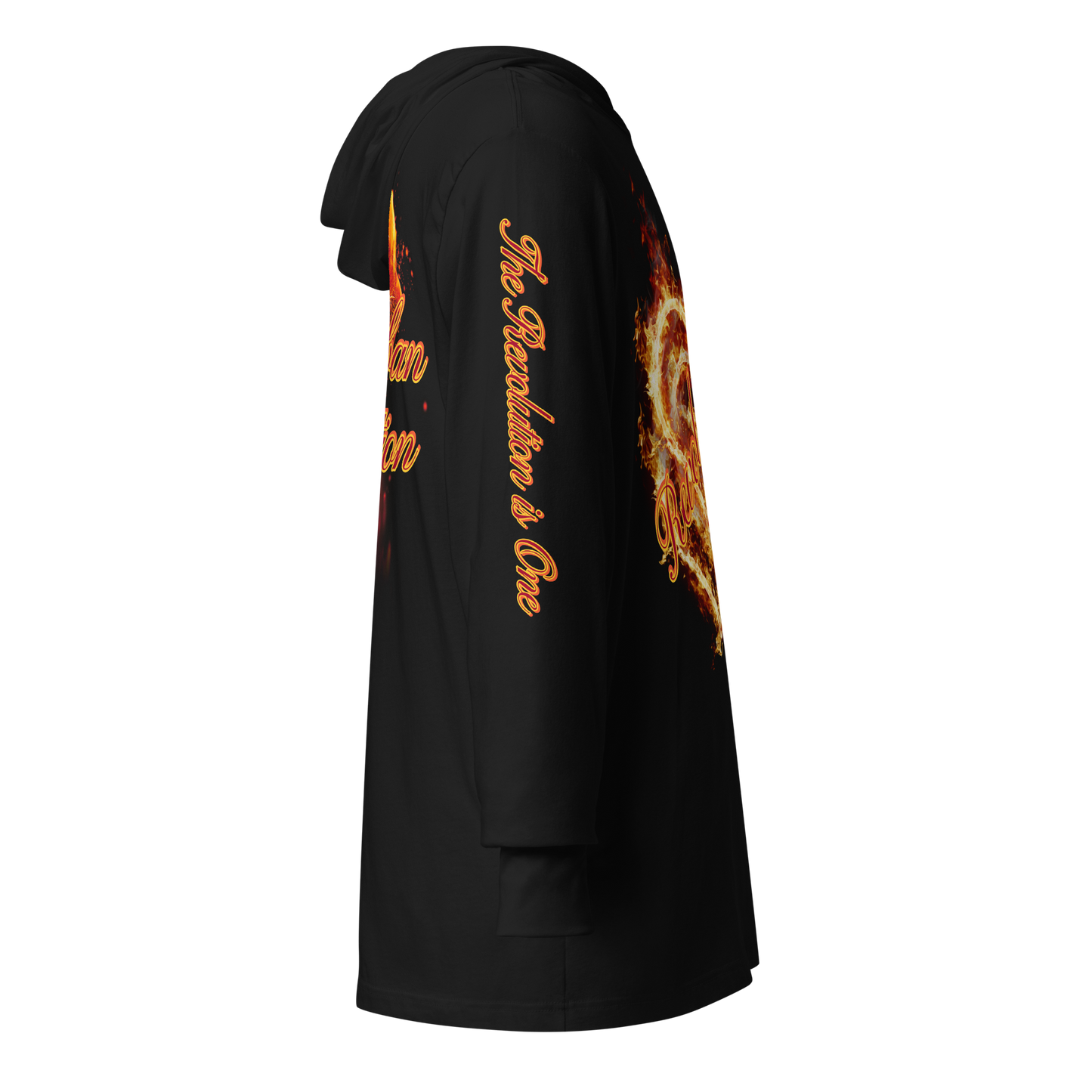 "CORE FIRE" Unisex Hooded Long-sleeve Tee