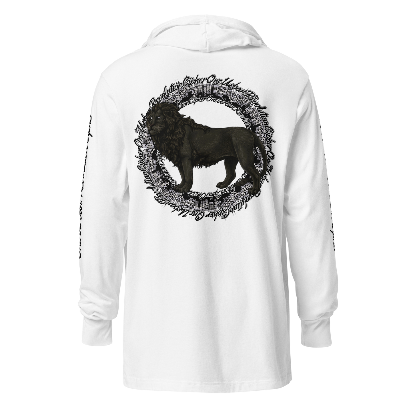 "DIVINE REIGN" Unisex Hooded Long-sleeve Tee