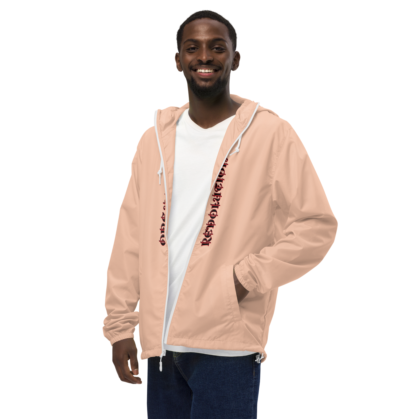 "URBAN ROSE" Unisex Lightweight Zip Up Windbreaker