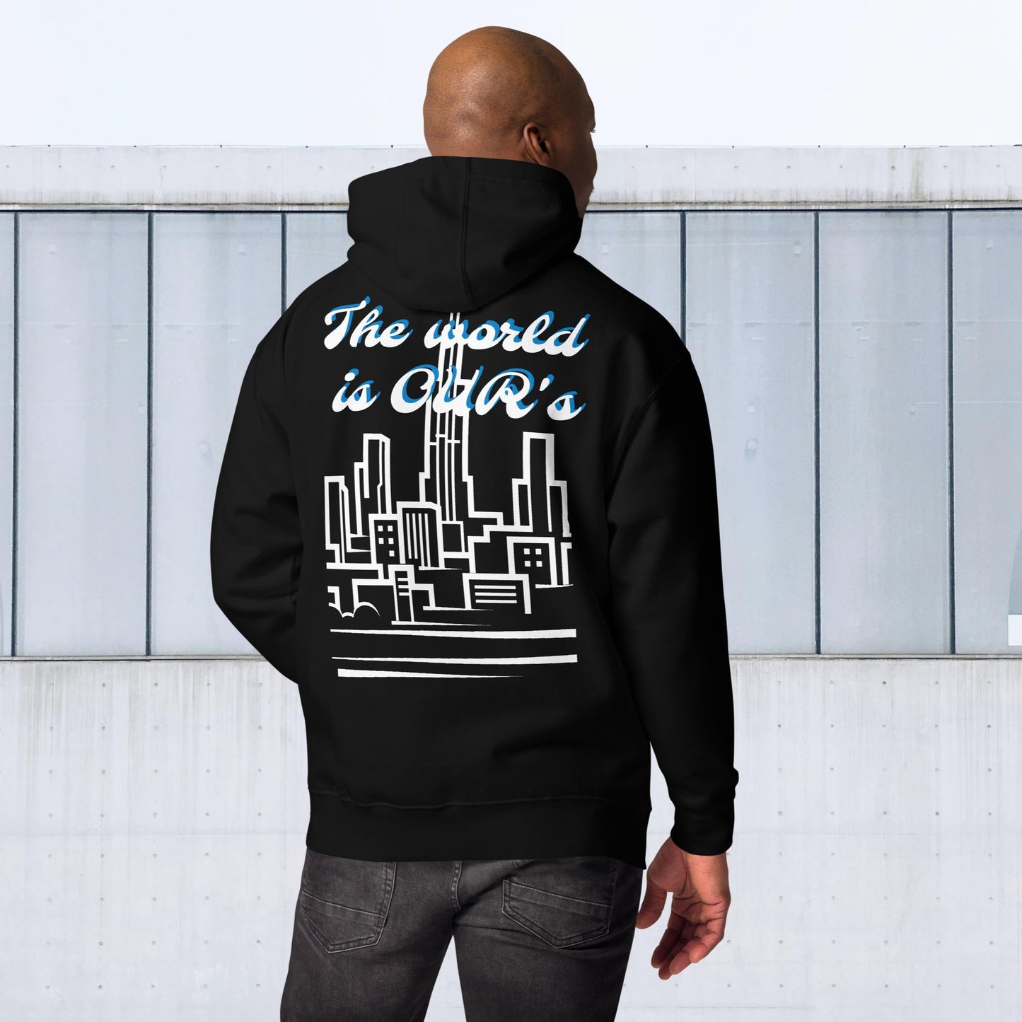 "THE WORLD IS OUR'S" Embroidered Unisex Hoodie