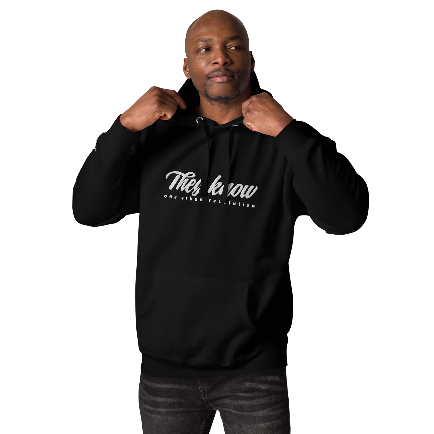 "THEY KNOW" Unisex Embroidered Unisex Hoodie