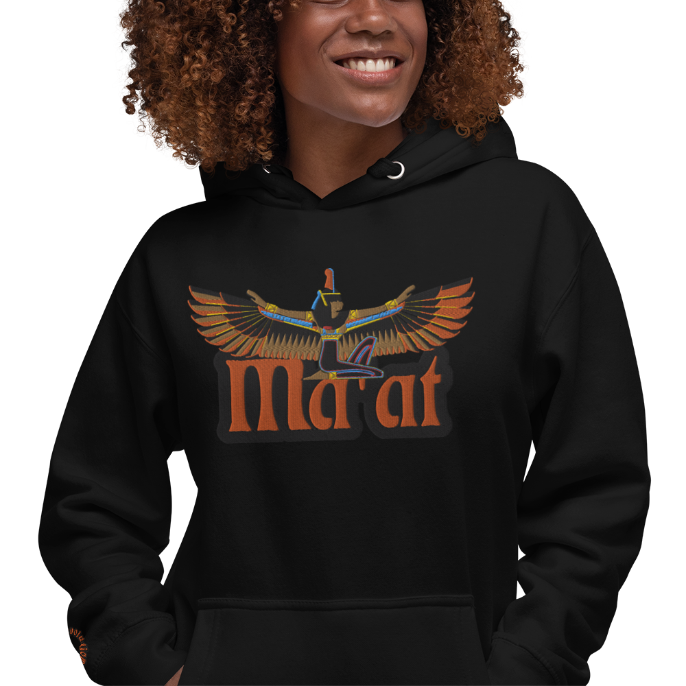 "MA'AT" Unisex Embroidered Hoodie