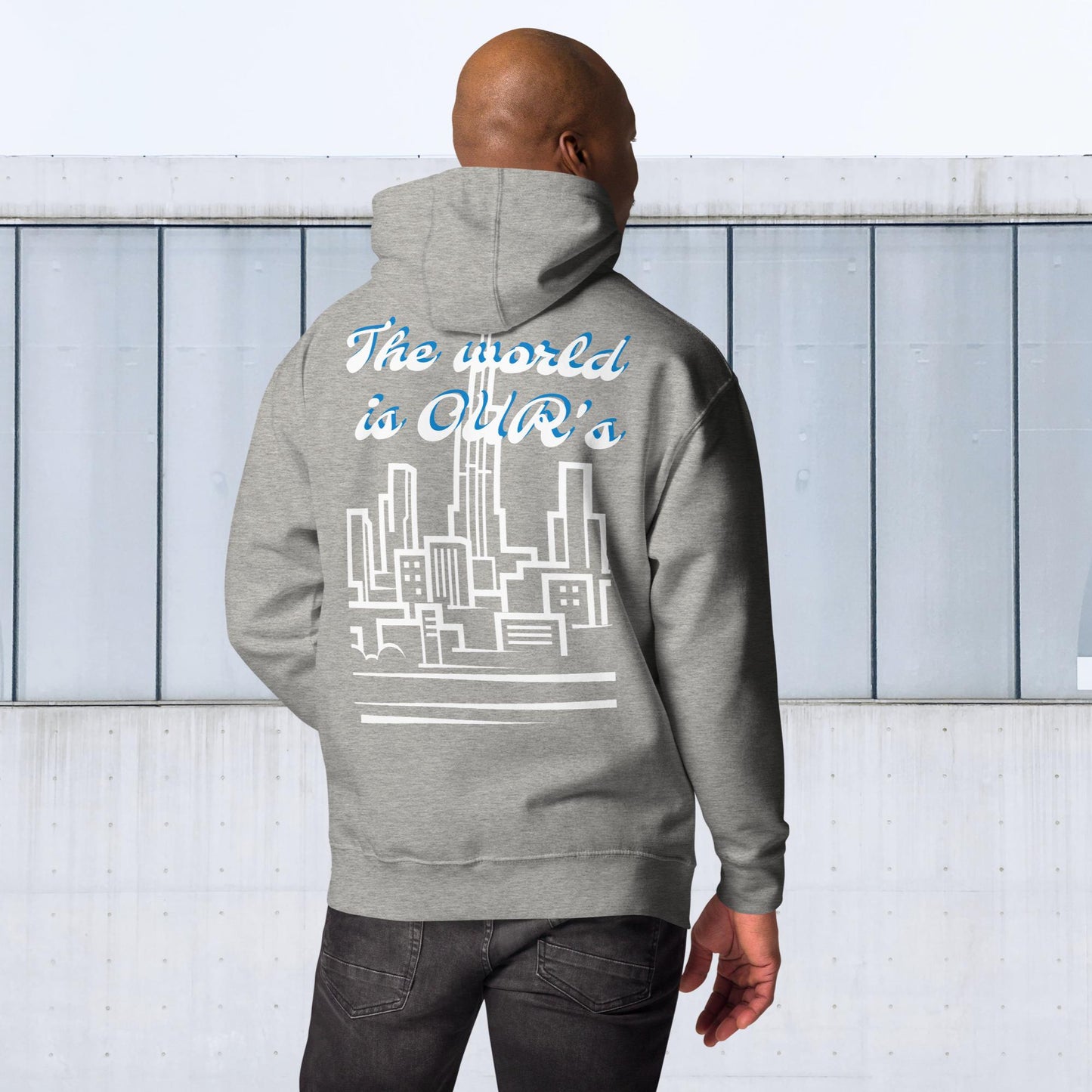 "THE WORLD IS OUR'S" Embroidered Unisex Hoodie