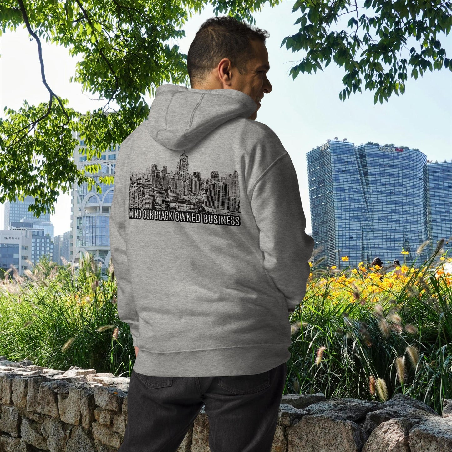 "BLACK WALL STREET" Embroidered Unisex Hoodie