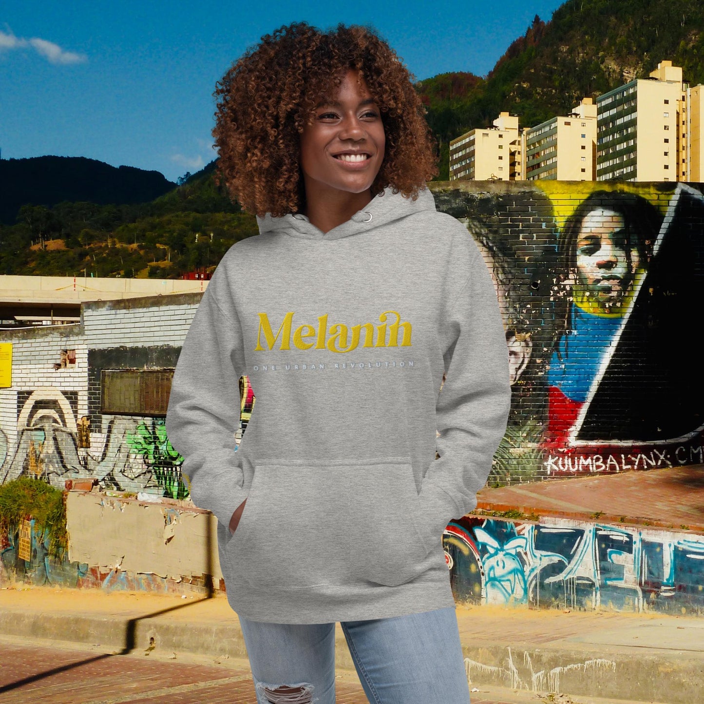 "MELANIN" Embroidered Unisex Hoodie