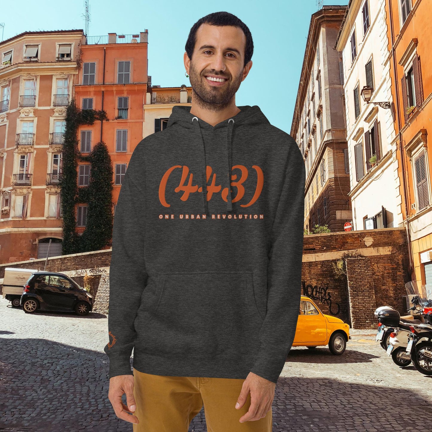 "443" Embroidered Unisex Hoodie