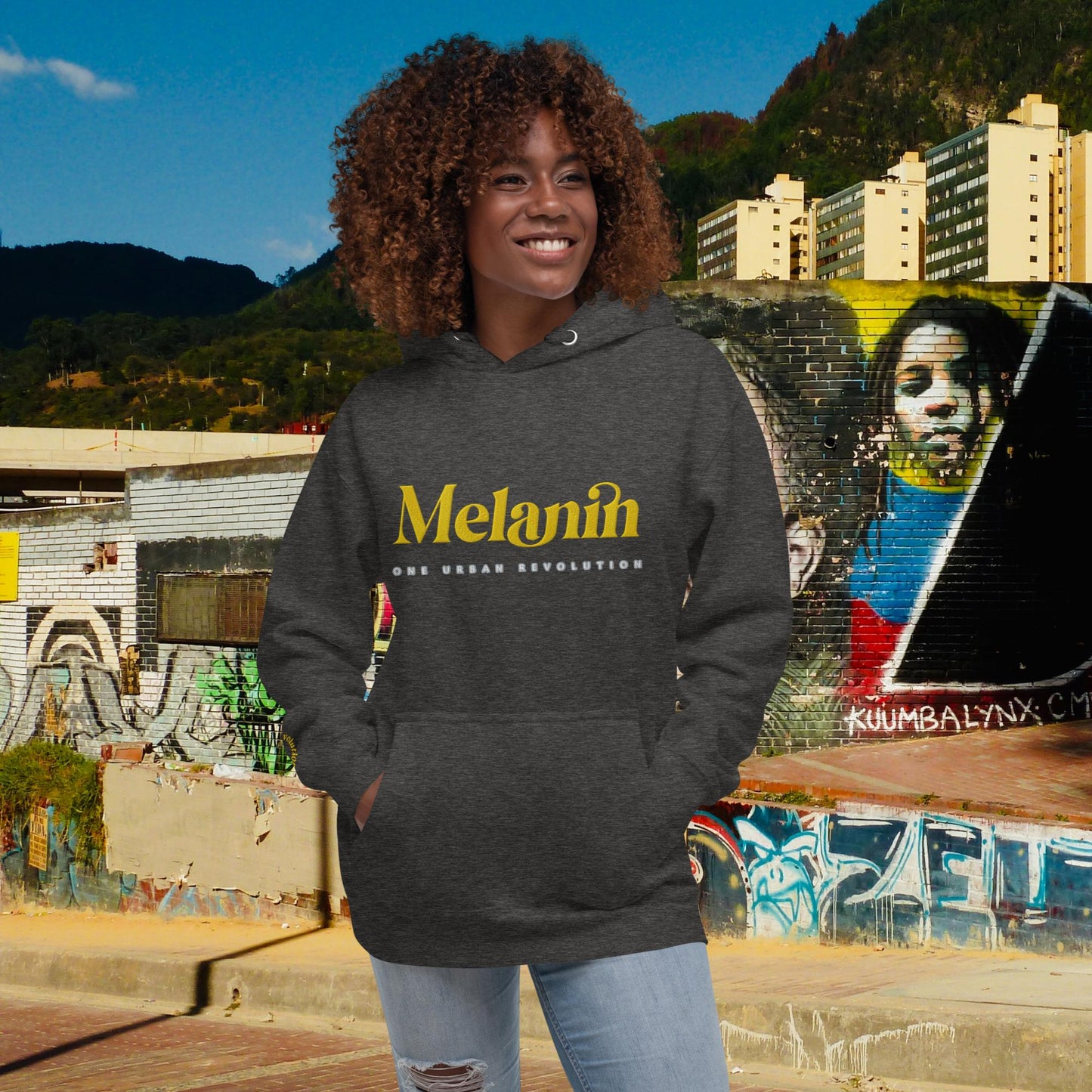 "MELANIN" Embroidered Unisex Hoodie