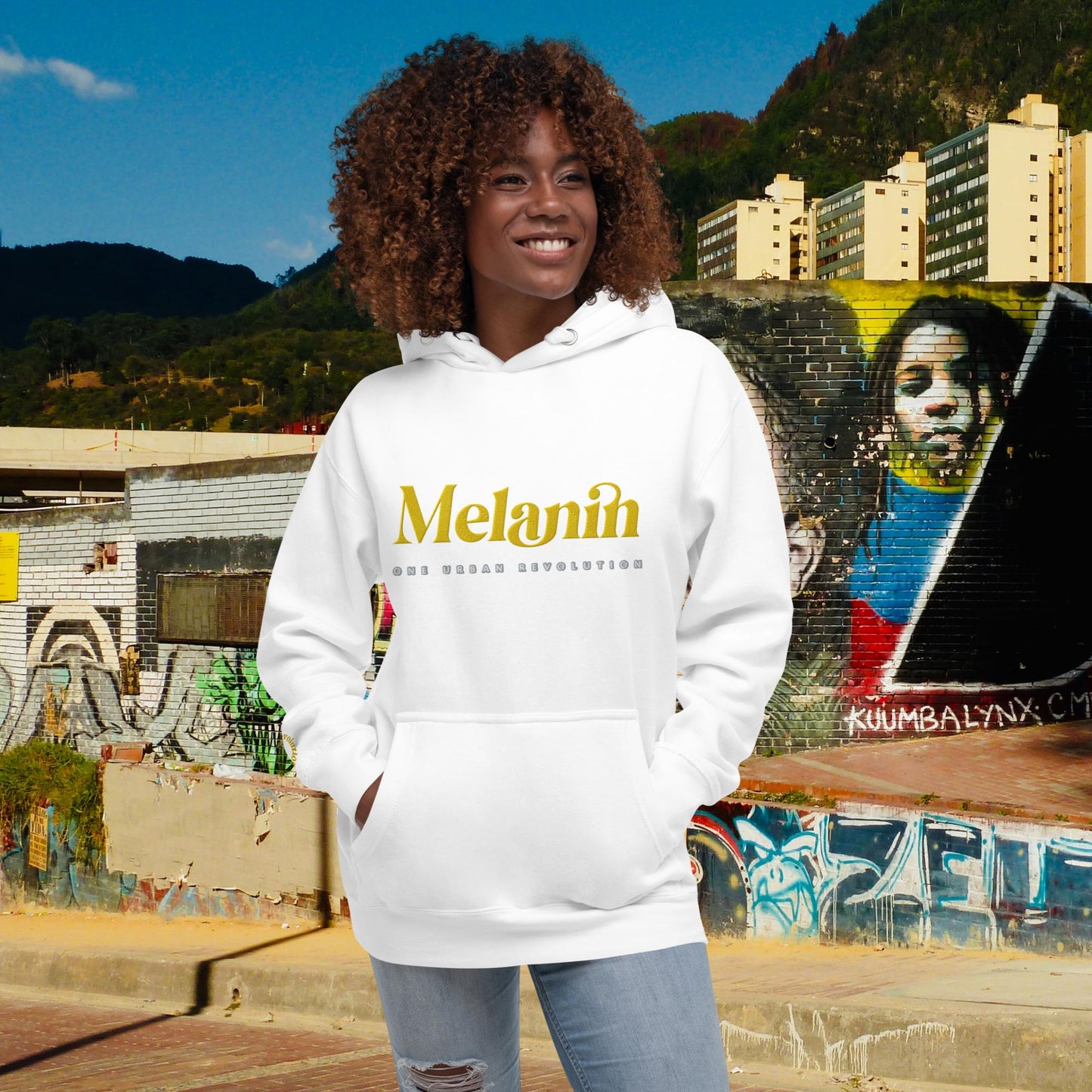 "MELANIN" Embroidered Unisex Hoodie