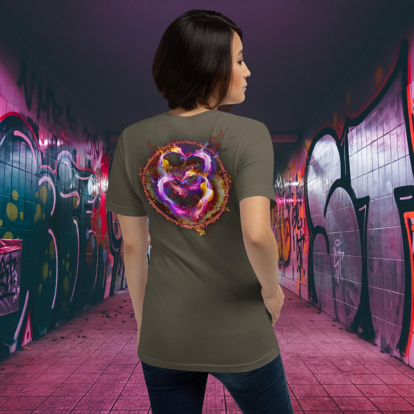 "LOVE FLAMES" Unisex T-shirt