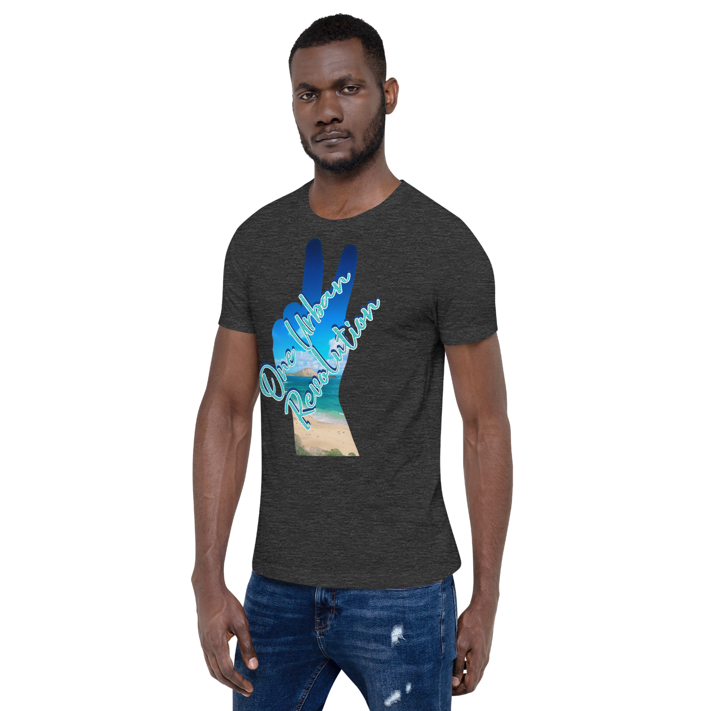 "TROPICAL PEACE" Unisex Tri-blend T-shirt