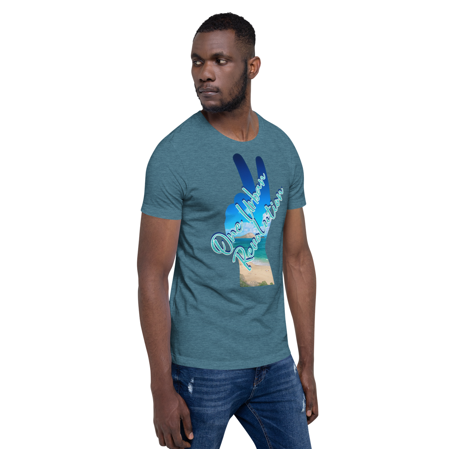 "TROPICAL PEACE" Unisex Tri-blend T-shirt