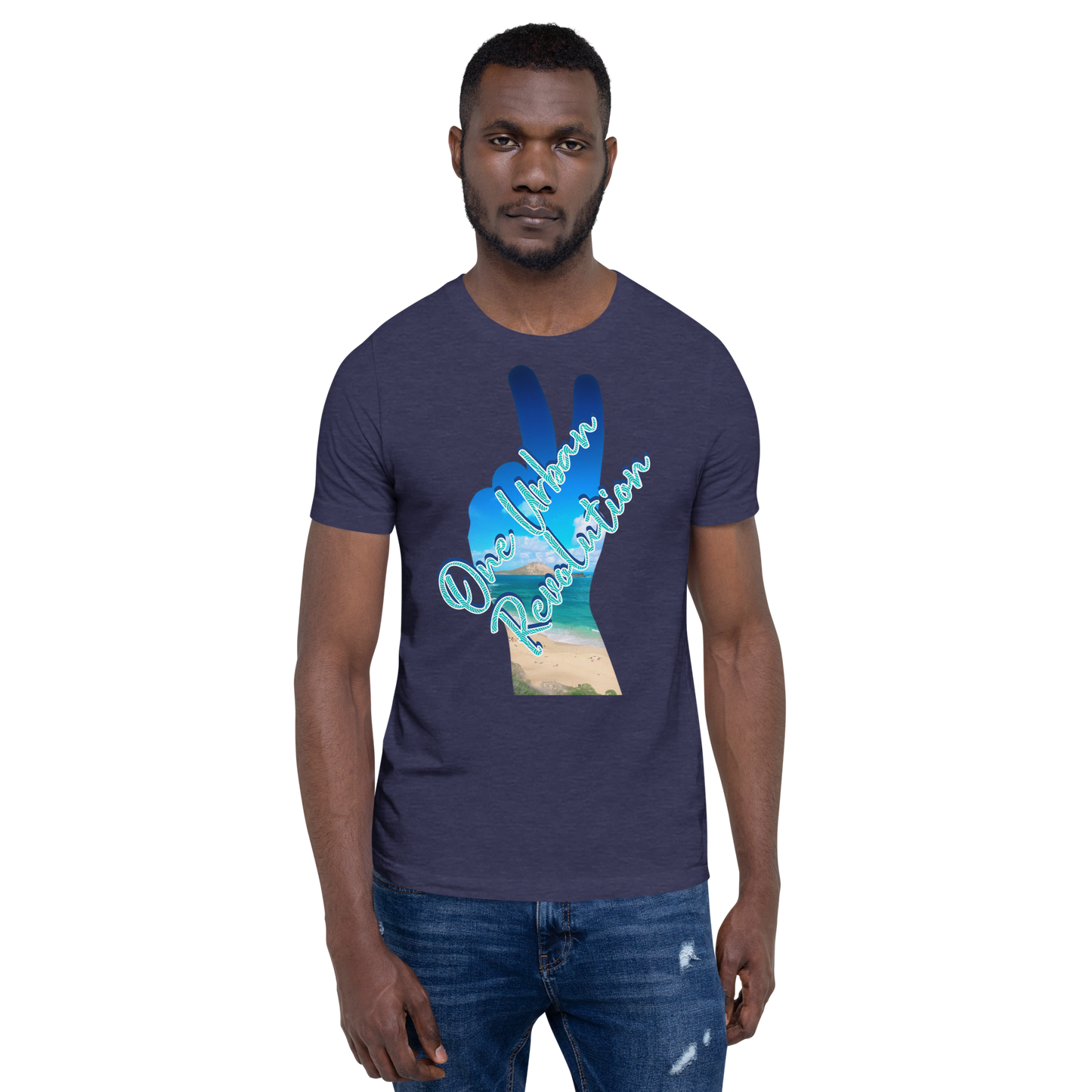 "TROPICAL PEACE" Unisex Tri-blend T-shirt