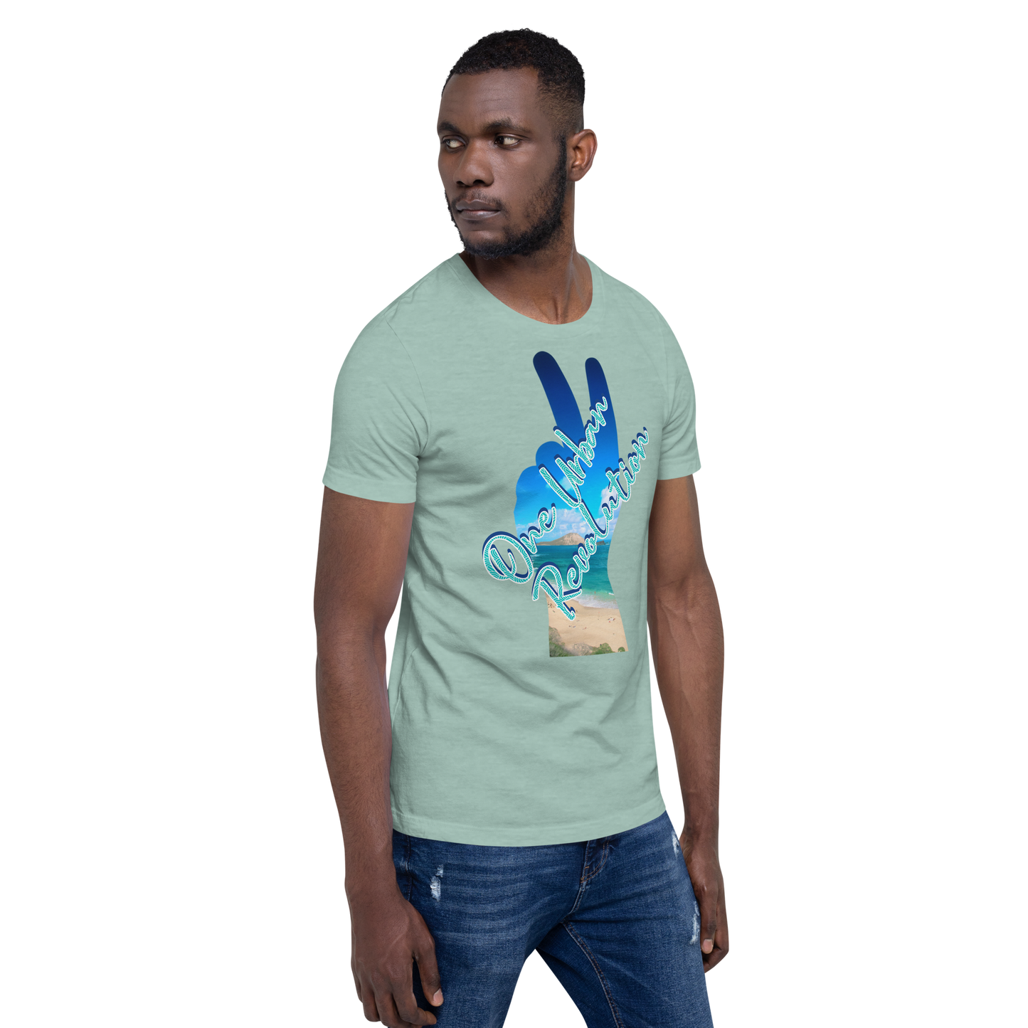 "TROPICAL PEACE" Unisex Tri-blend T-shirt