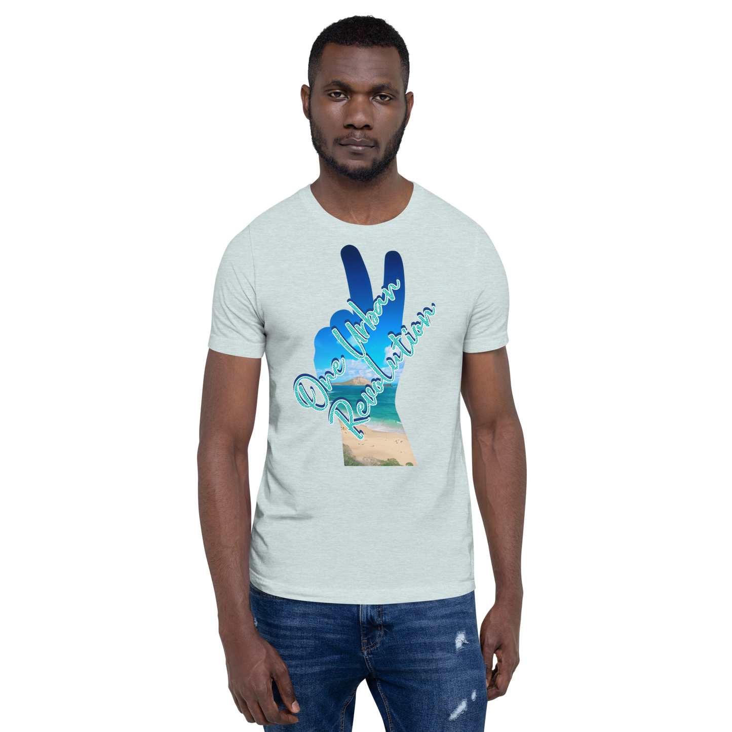 "TROPICAL PEACE" Unisex Tri-blend T-shirt