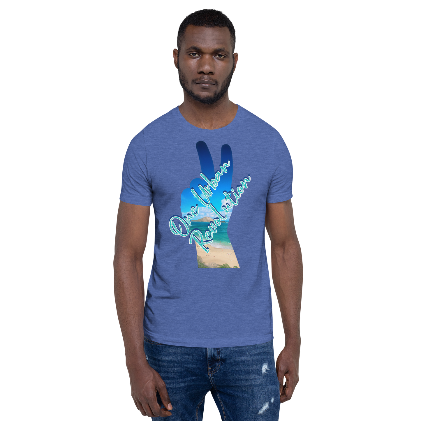 "TROPICAL PEACE" Unisex Tri-blend T-shirt