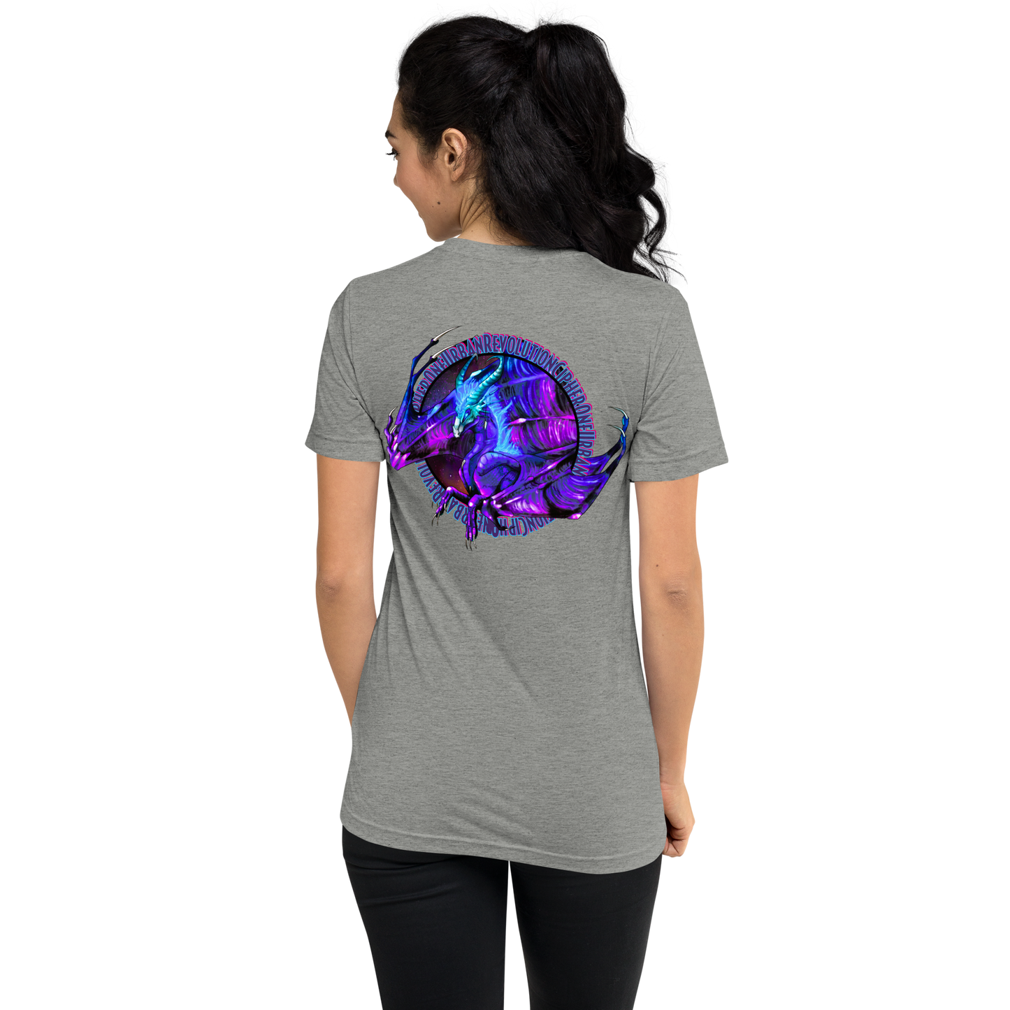 "PURPLE FIRE" Unisex Tri-blend T-shirt