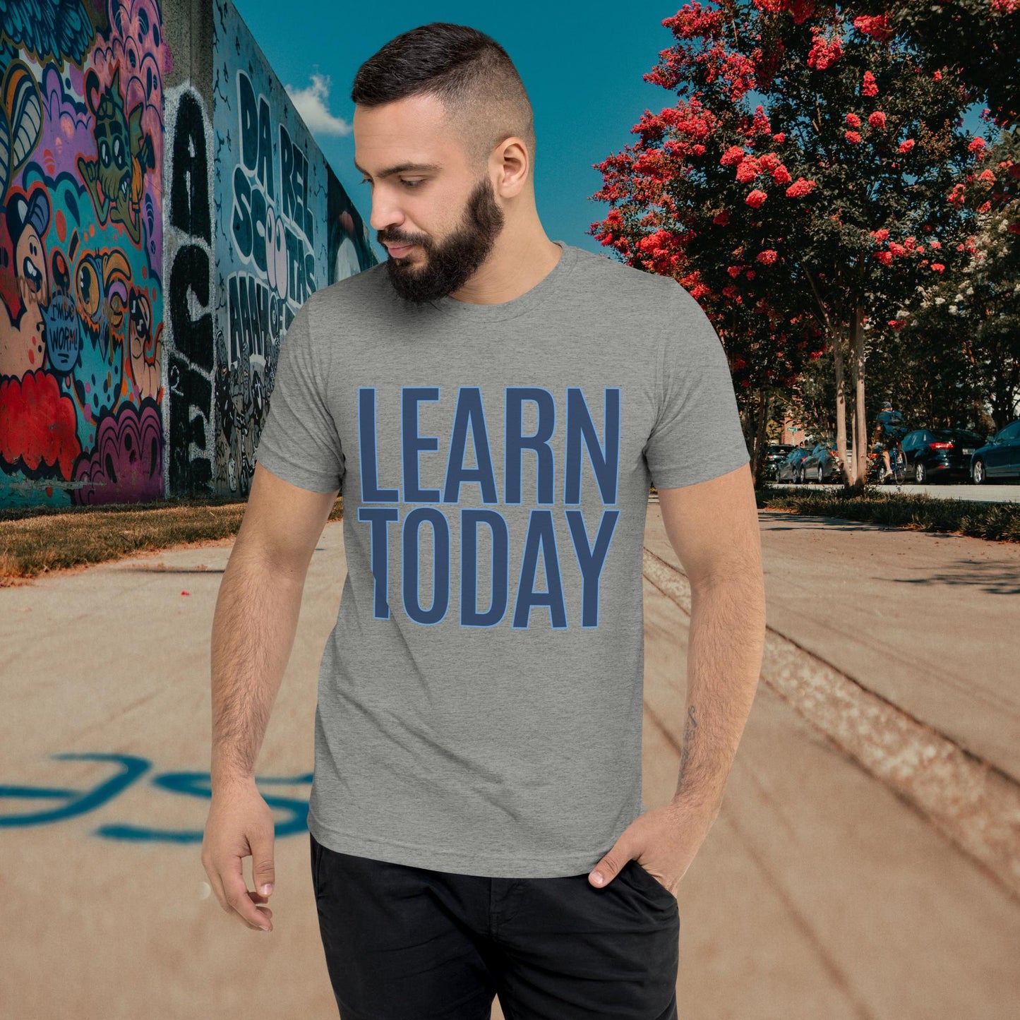 "LEARN TODAY" Unisex Tri-blend T-shirt