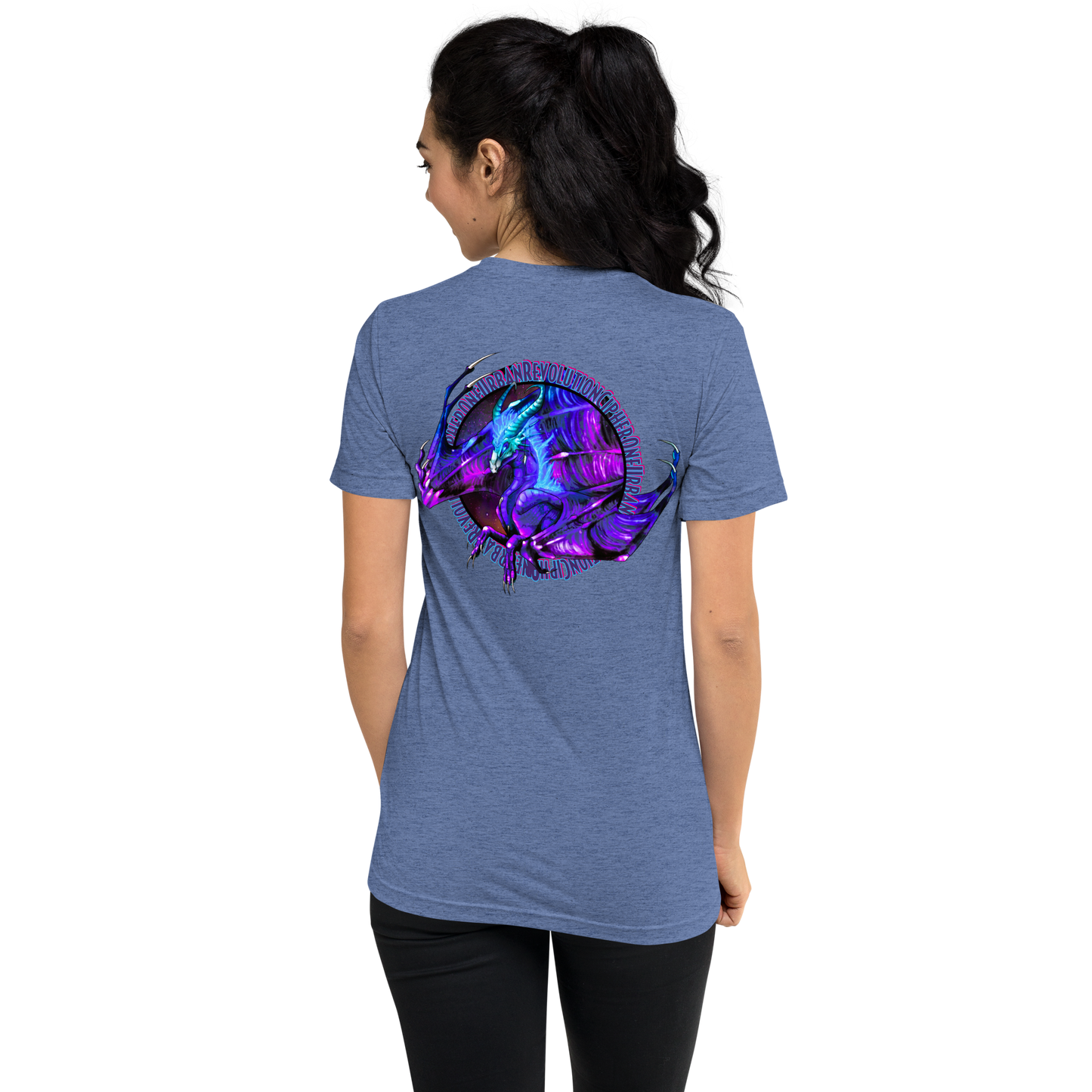 "PURPLE FIRE" Unisex Tri-blend T-shirt