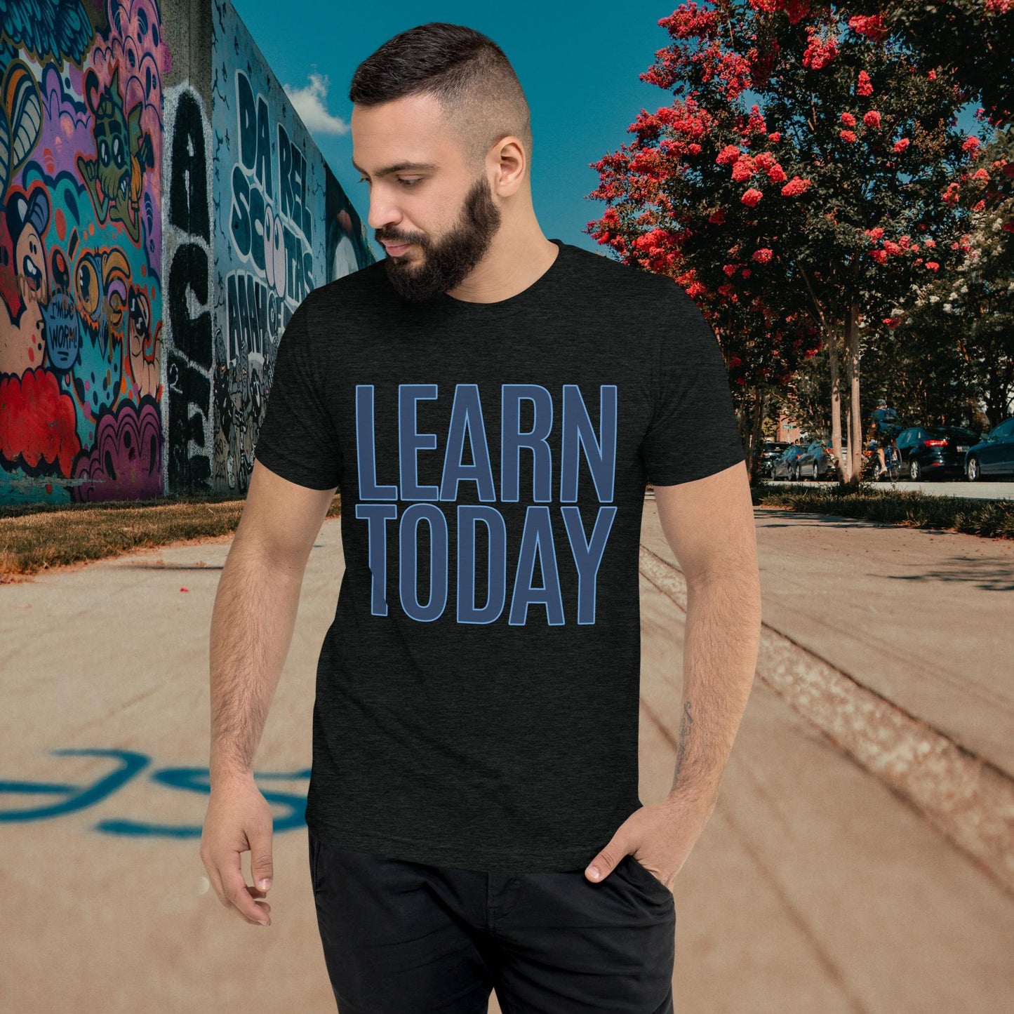 "LEARN TODAY" Unisex Tri-blend T-shirt