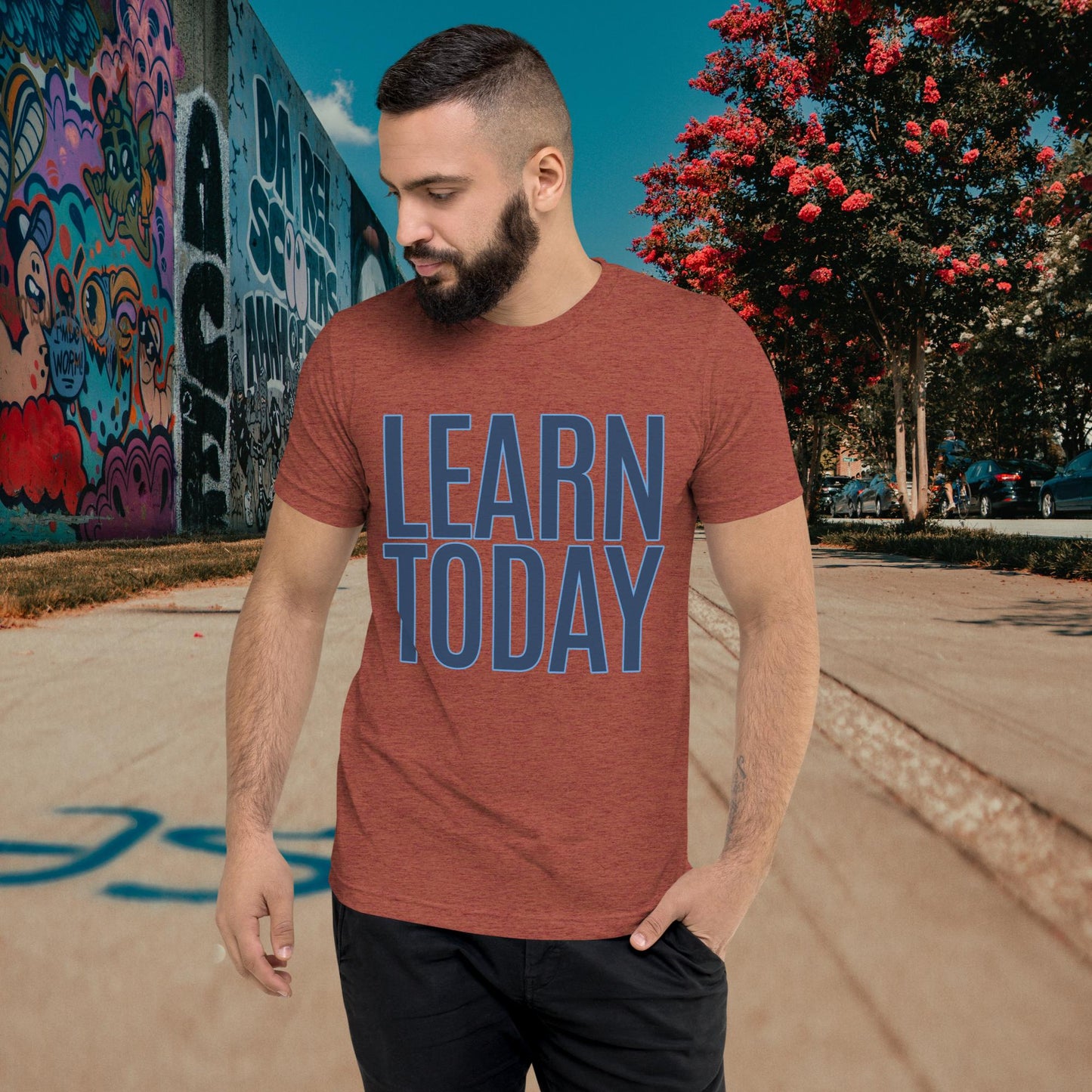 "LEARN TODAY" Unisex Tri-blend T-shirt