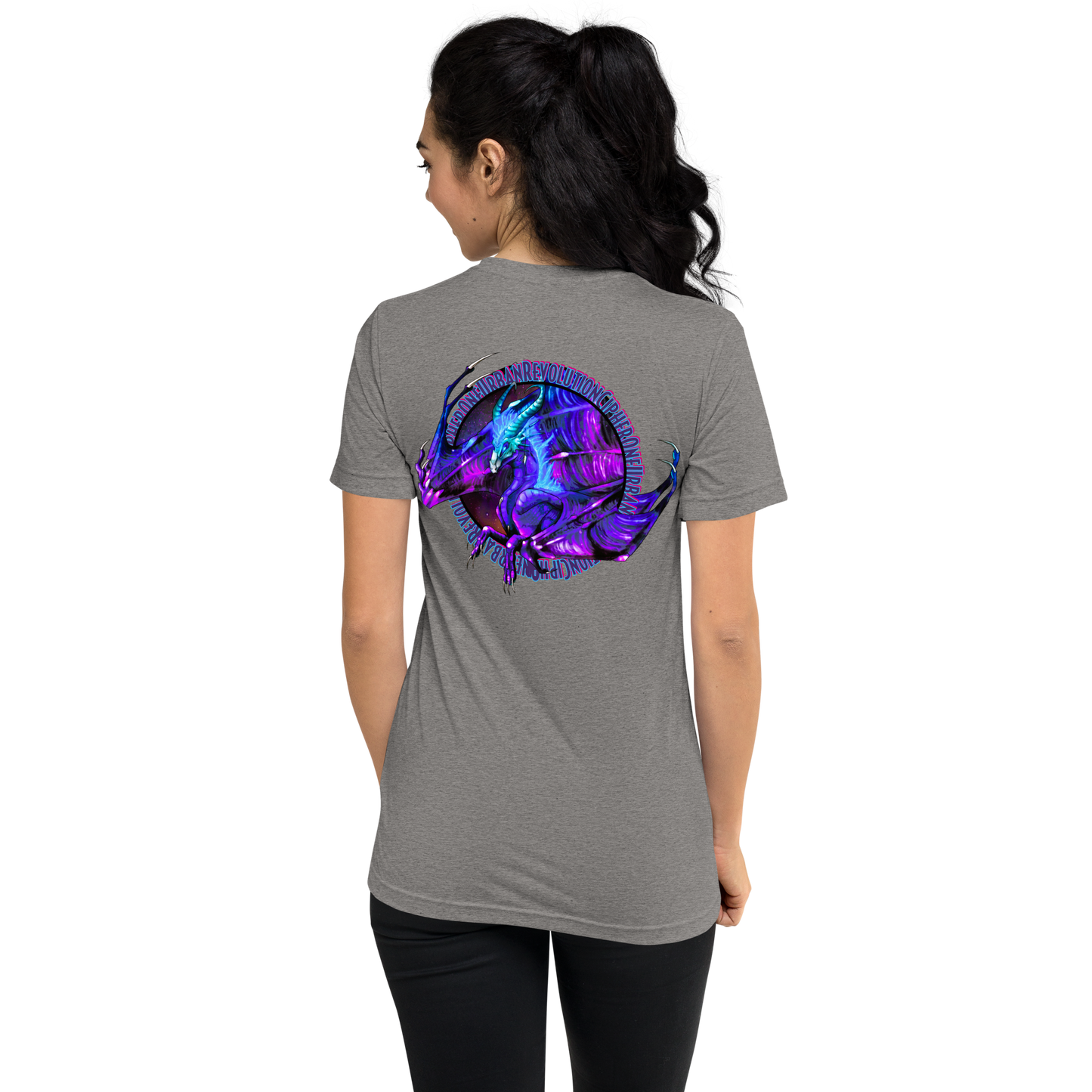 "PURPLE FIRE" Unisex Tri-blend T-shirt