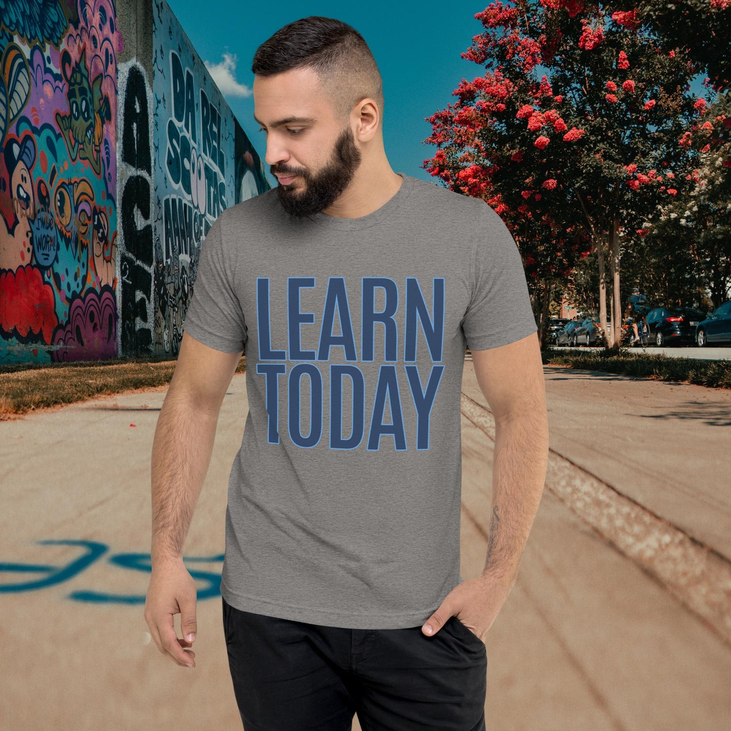 "LEARN TODAY" Unisex Tri-blend T-shirt