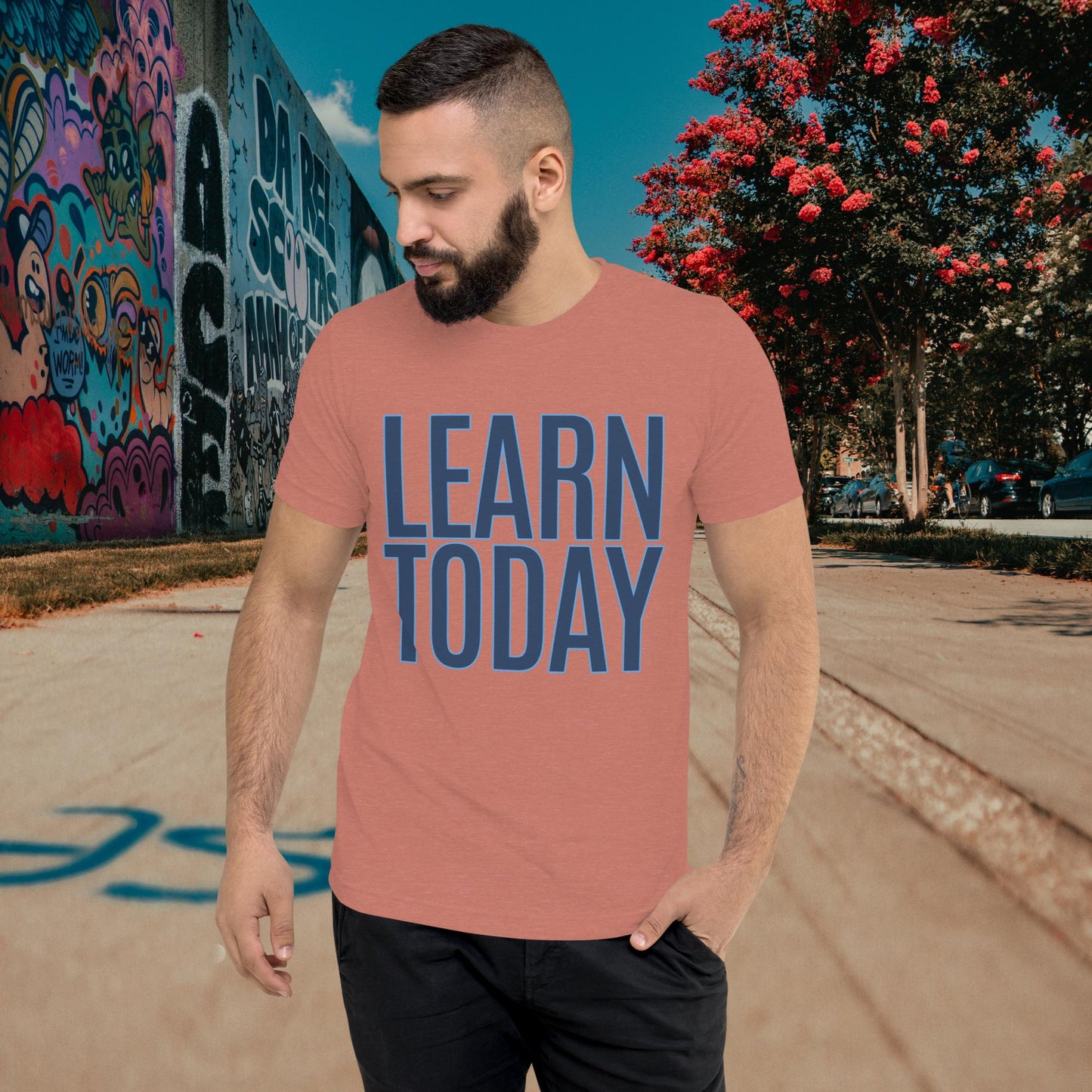 "LEARN TODAY" Unisex Tri-blend T-shirt