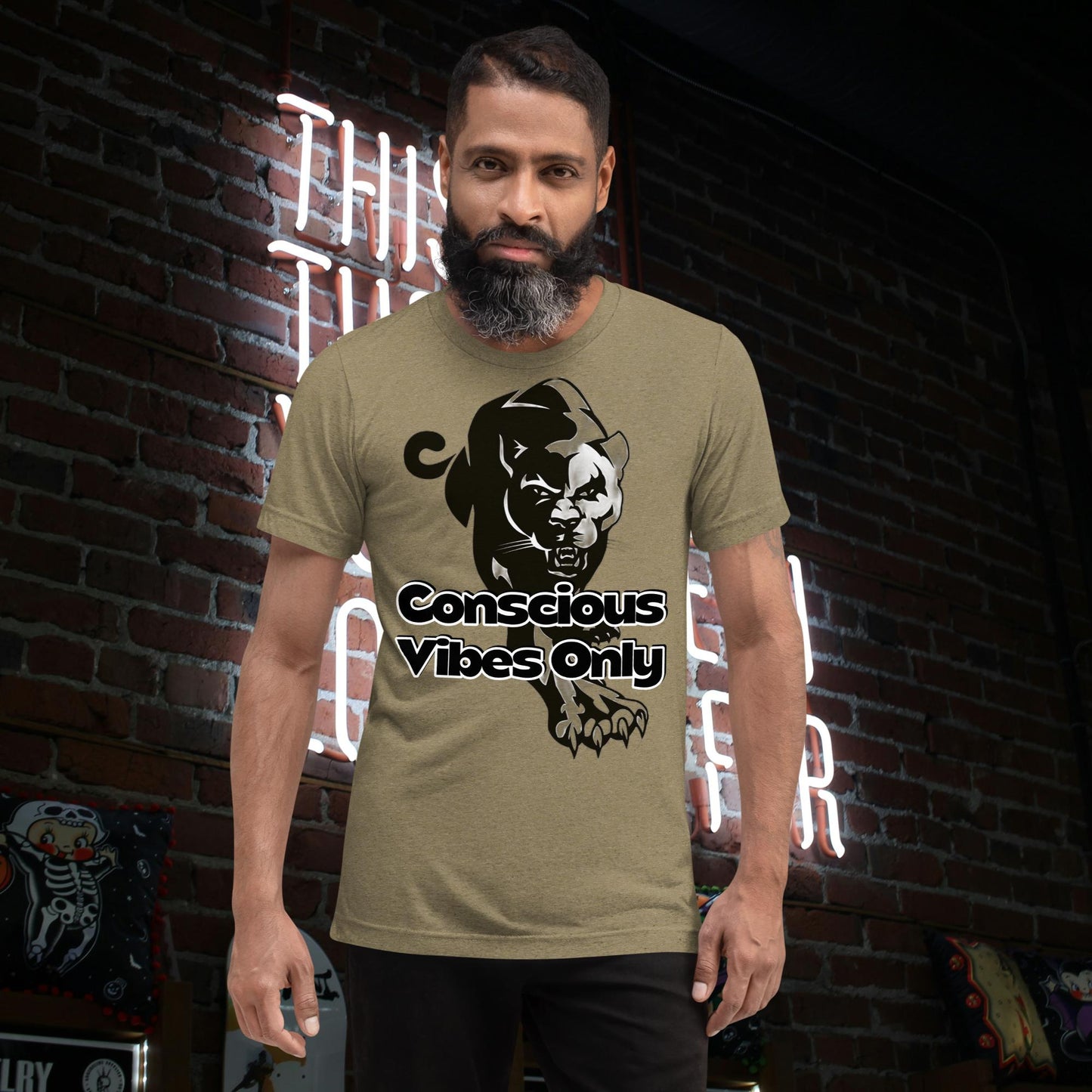 "CONSCIOUS VIBES" Unisex Tri-Blend T-Shirt