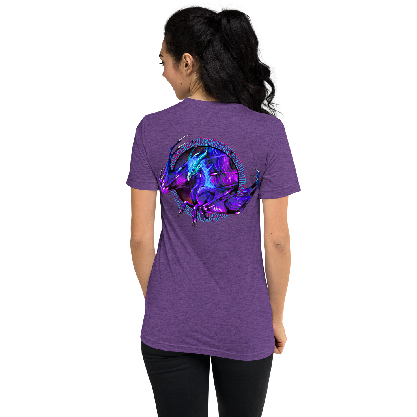 "PURPLE FIRE" Unisex Tri-blend T-shirt