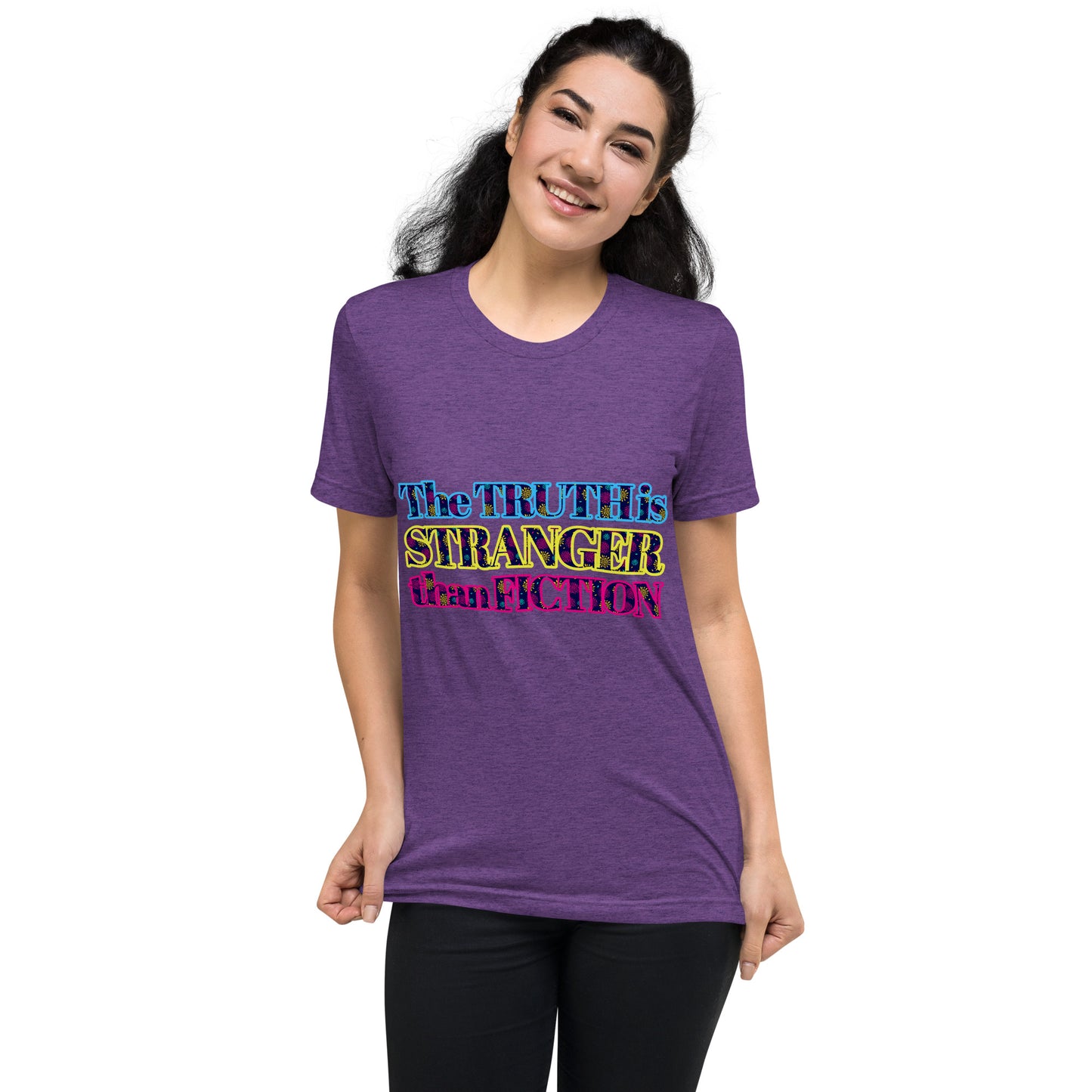 "STRANGER THAN FICTION" Unisex Tri-blend T-shirt