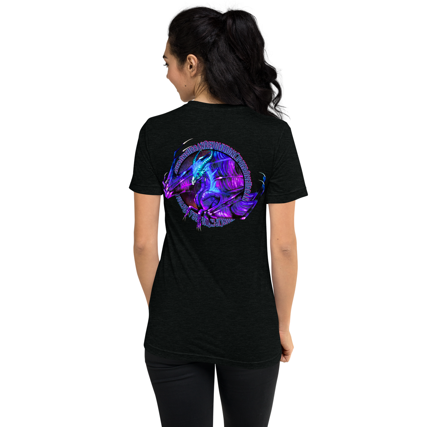 "PURPLE FIRE" Unisex Tri-blend T-shirt