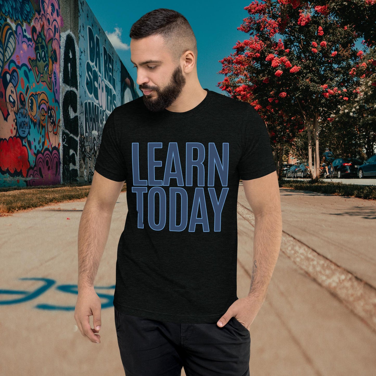 "LEARN TODAY" Unisex Tri-blend T-shirt