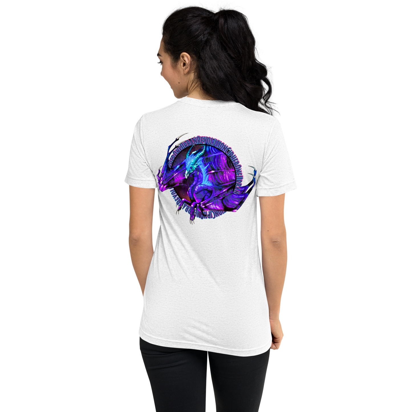 "PURPLE FIRE" Unisex Tri-blend T-shirt