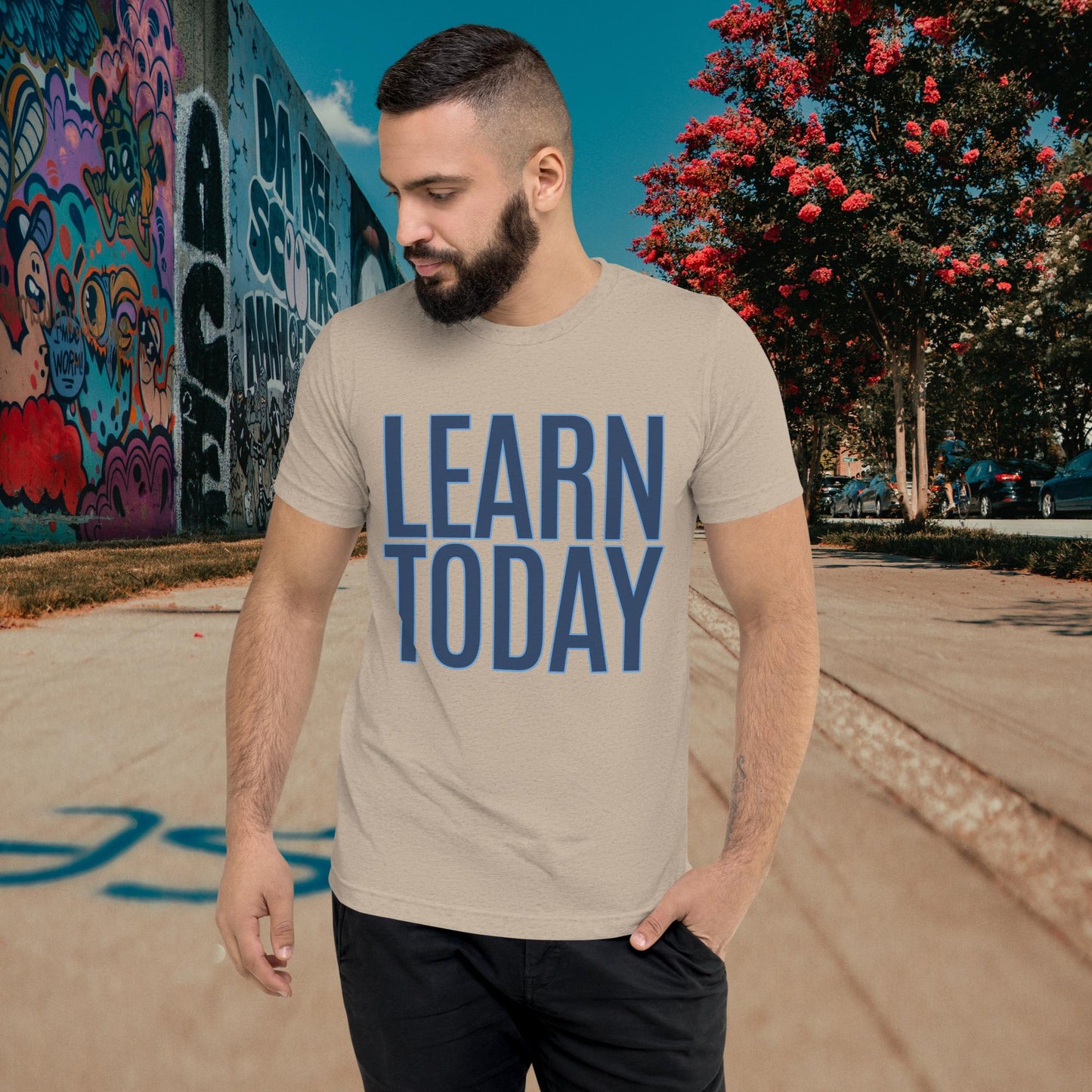 "LEARN TODAY" Unisex Tri-blend T-shirt