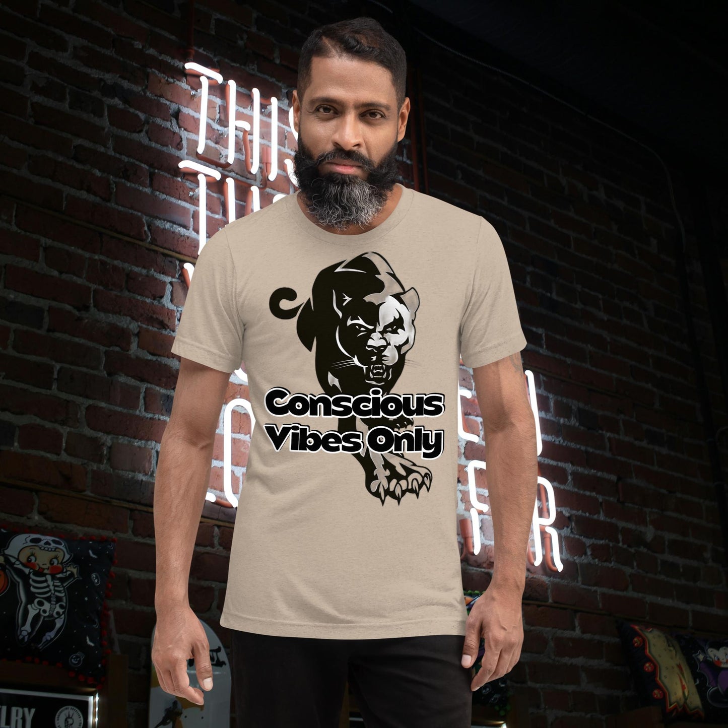 "CONSCIOUS VIBES" Unisex Tri-Blend T-Shirt