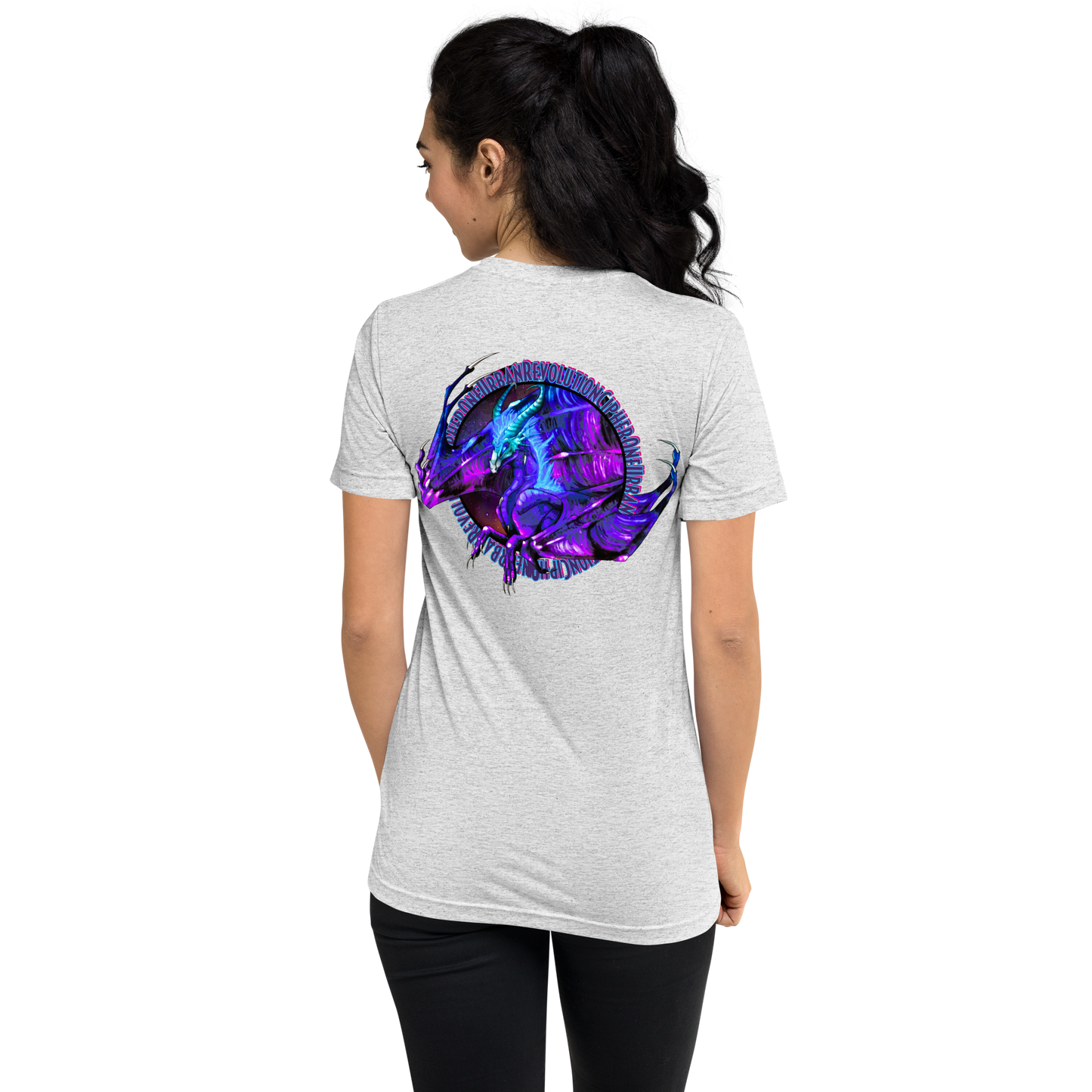 "PURPLE FIRE" Unisex Tri-blend T-shirt