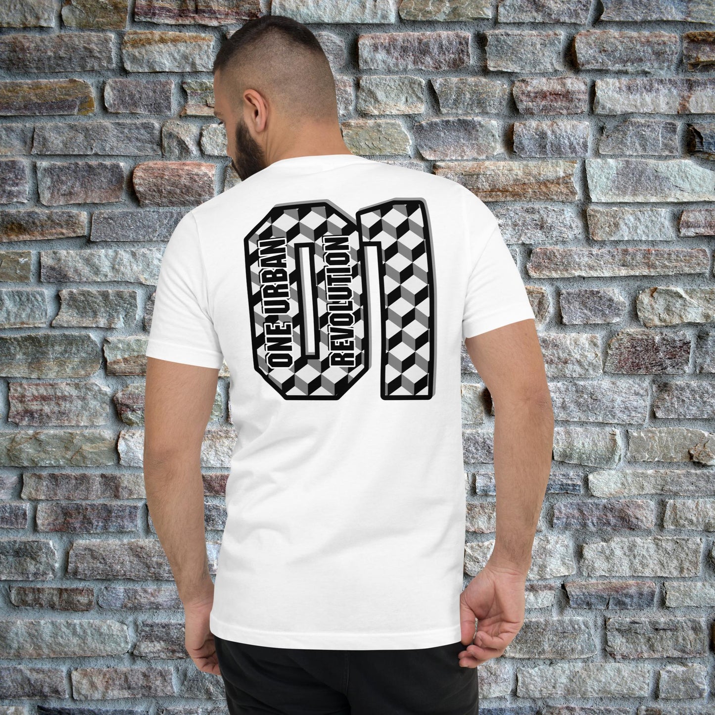 "01" Unisex Short Sleeve V-Neck T-Shirt