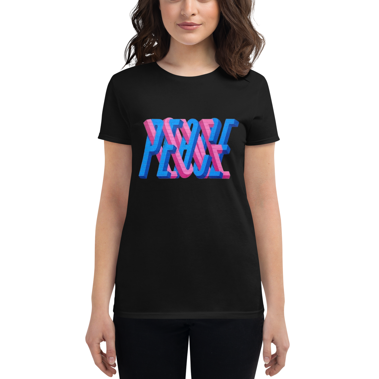 "PEACE IN LOVE'' Women's Short Sleeve T-shirt