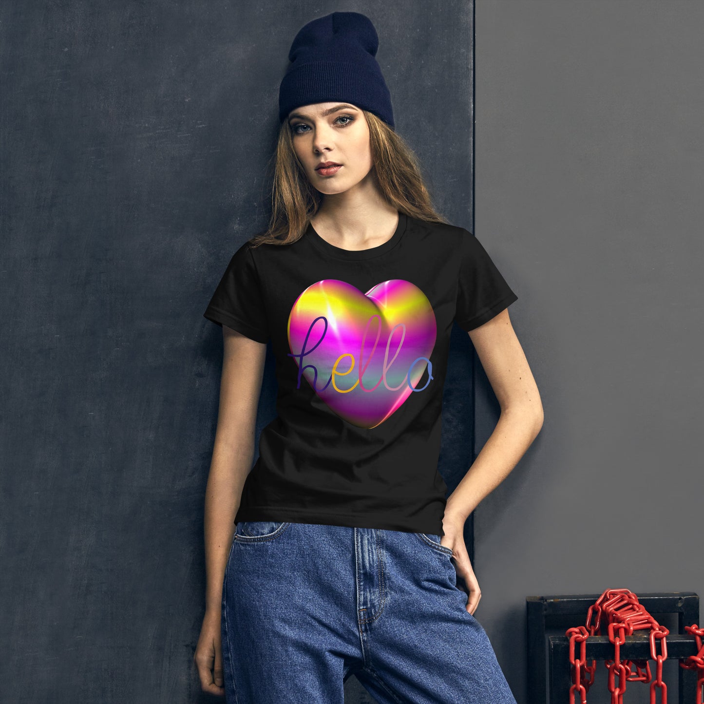 "HELLO LOVE" Women's Short Sleeve T-shirt