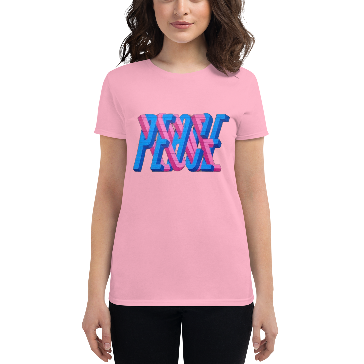 "PEACE IN LOVE'' Women's Short Sleeve T-shirt